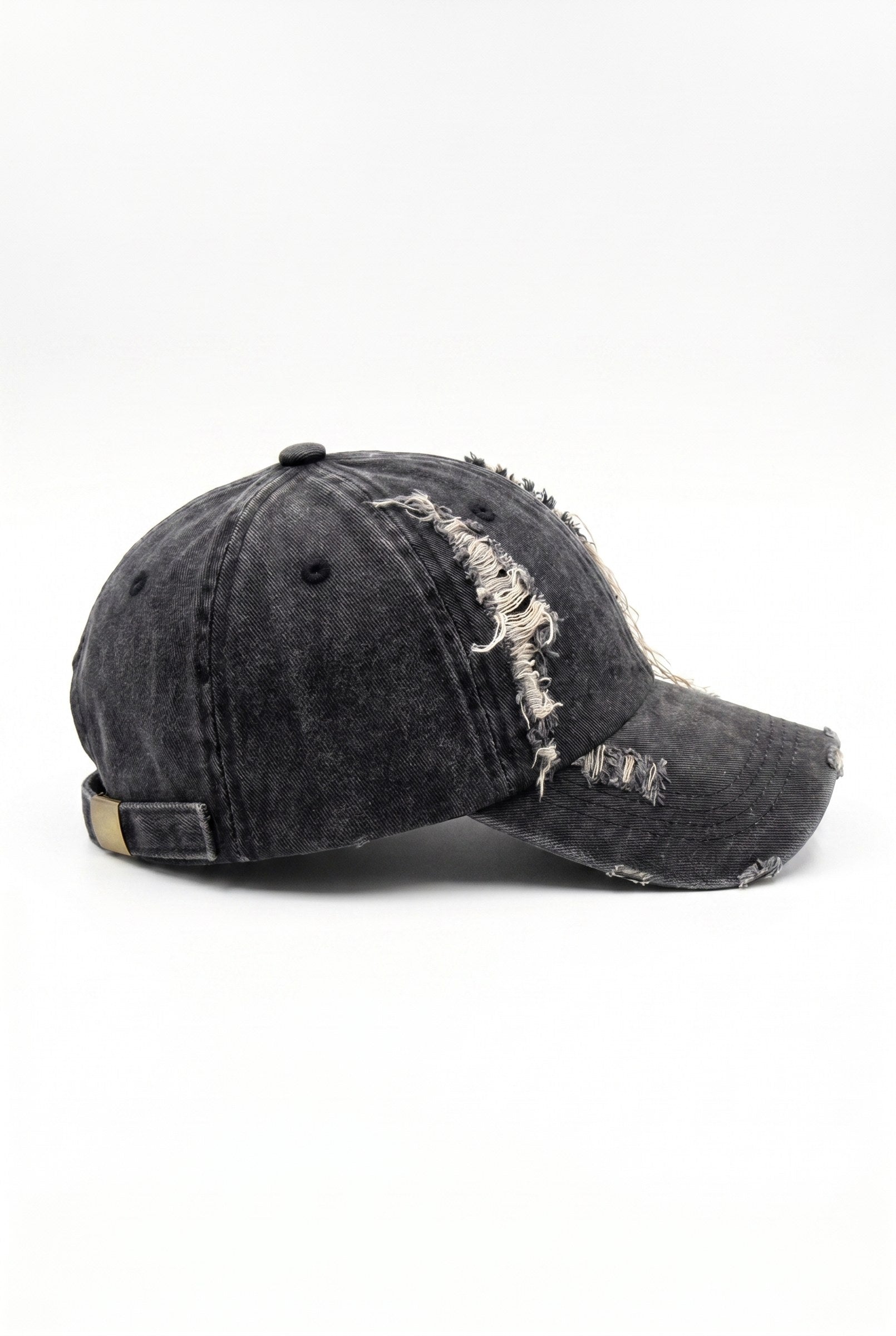 Men's Washed Distressed 6-Panel Cap | Blackstone London