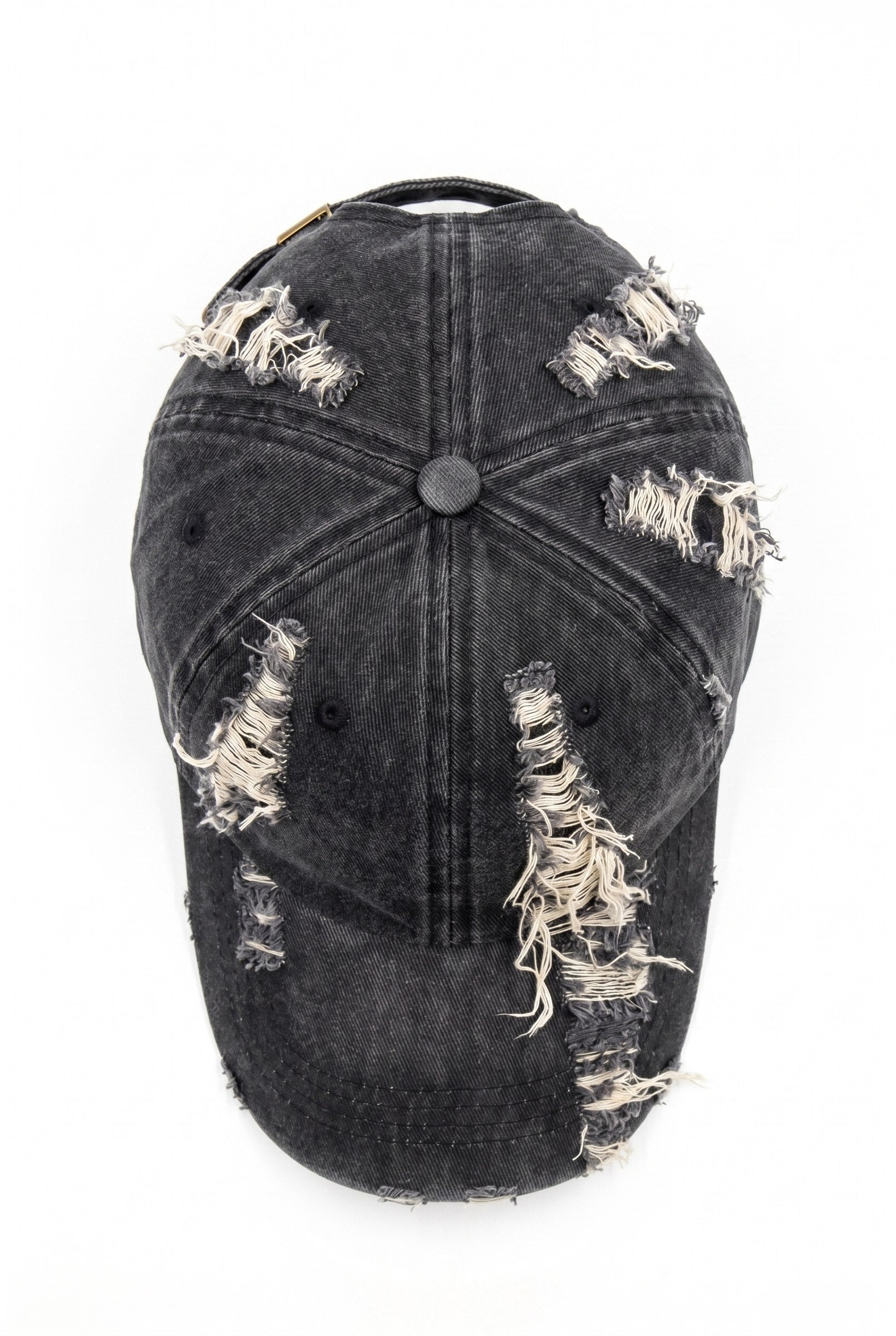 Men's Washed Distressed 6-Panel Cap | Blackstone London