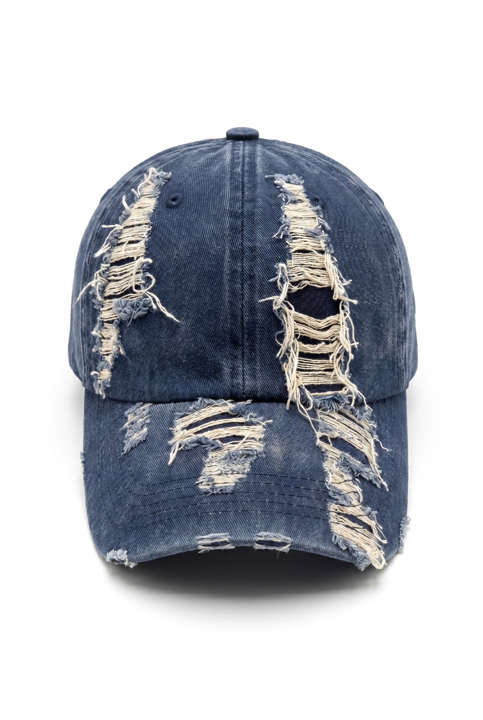 Men's Washed Distressed 6-Panel Cap | Blackstone London