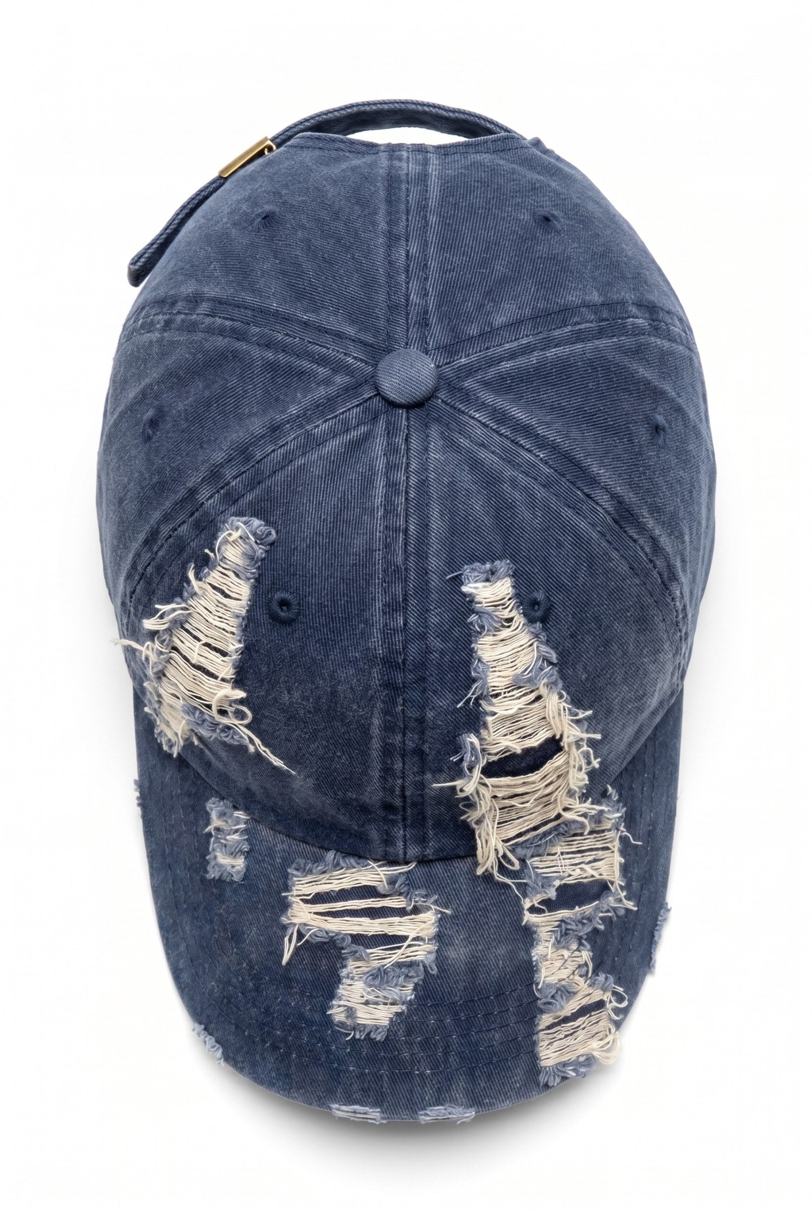 Men's Washed Distressed 6-Panel Cap | Blackstone London