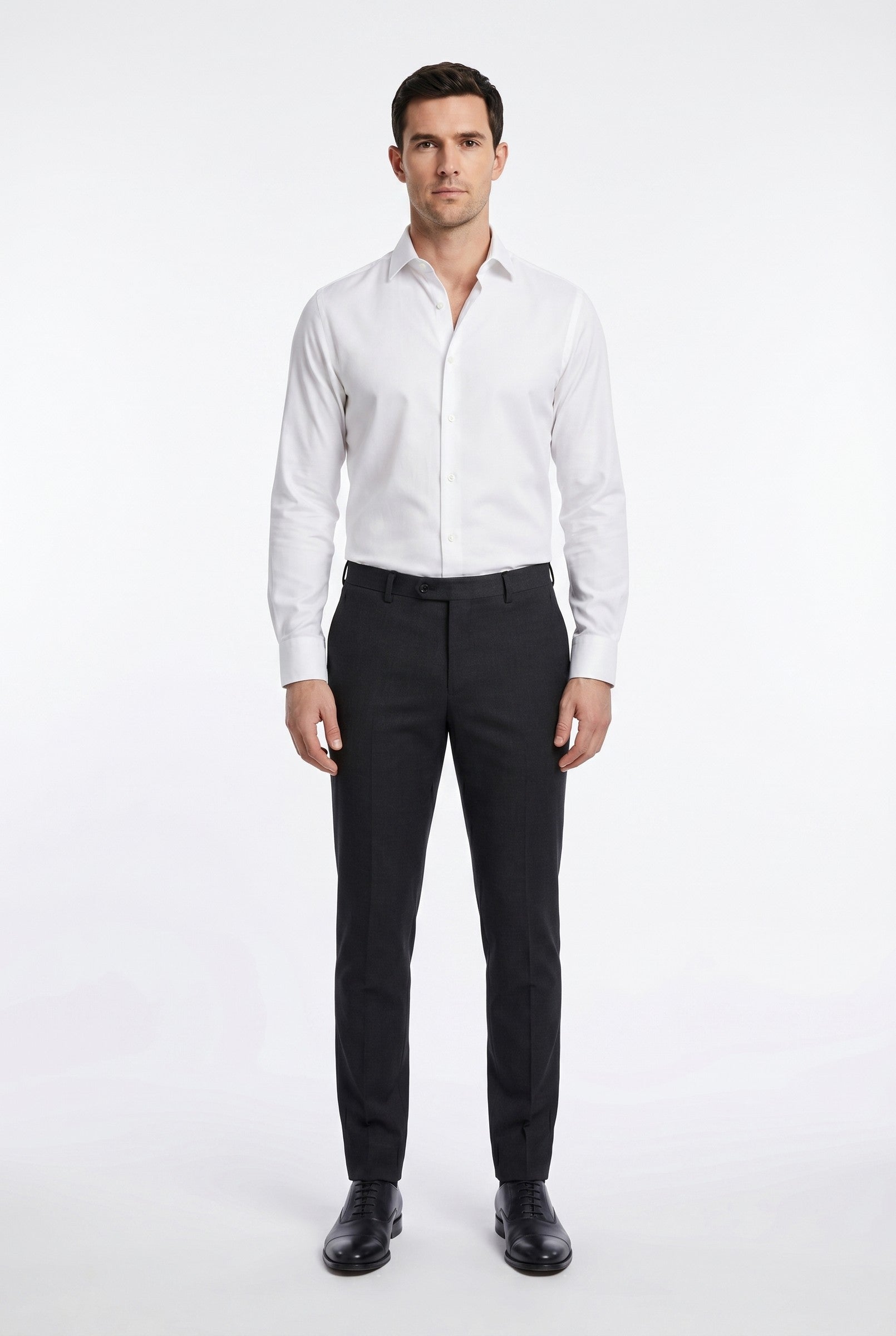 Men's Slim Pinpoint Dress Shirt | Blackstone London