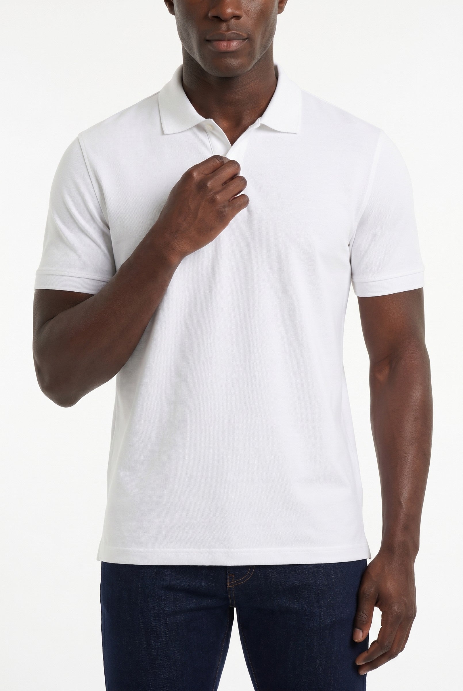 Men's Moxon Pique Polo Shirt | Blackstone London