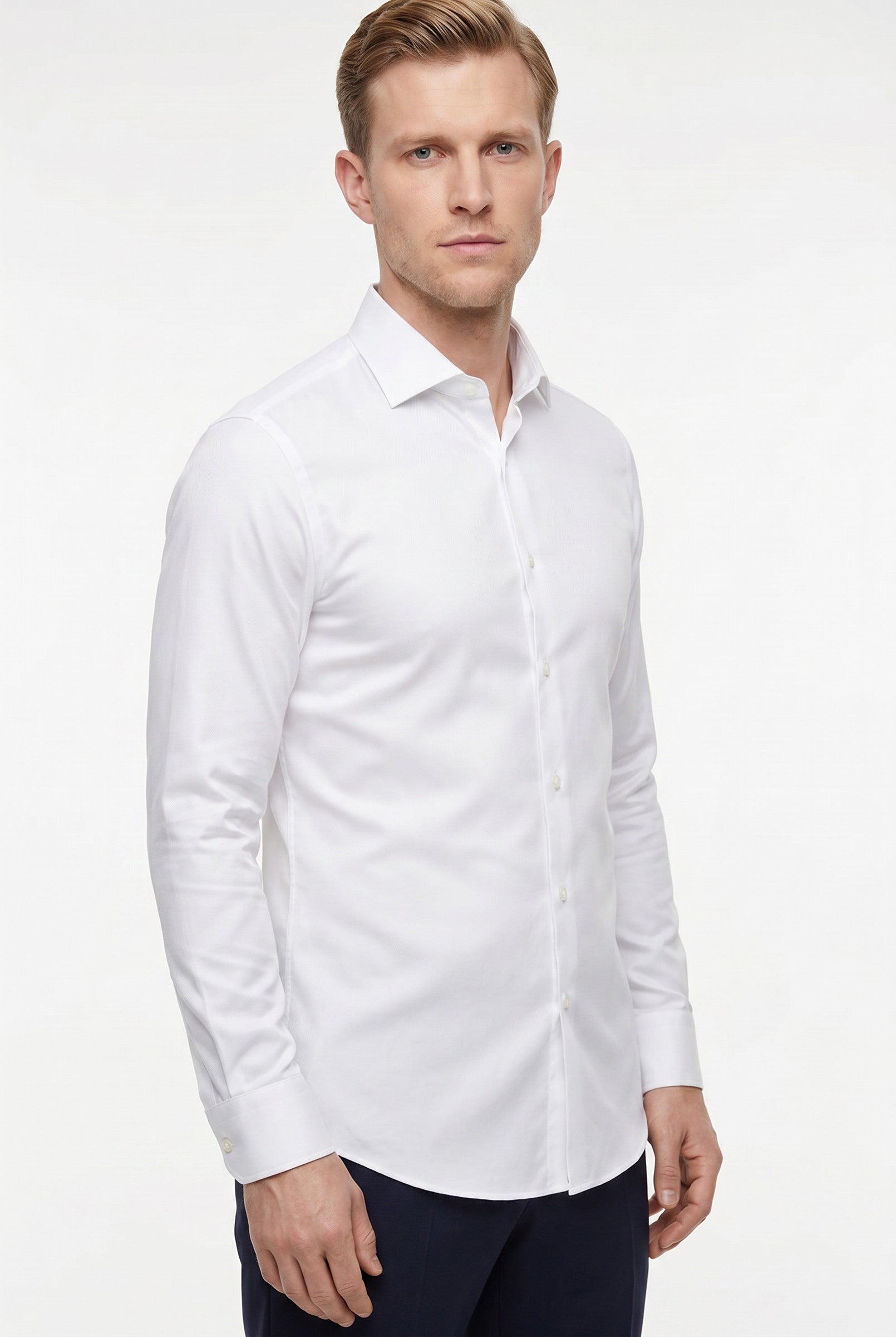 Men's Performance Slim-Fit Dress Shirt | Blackstone London