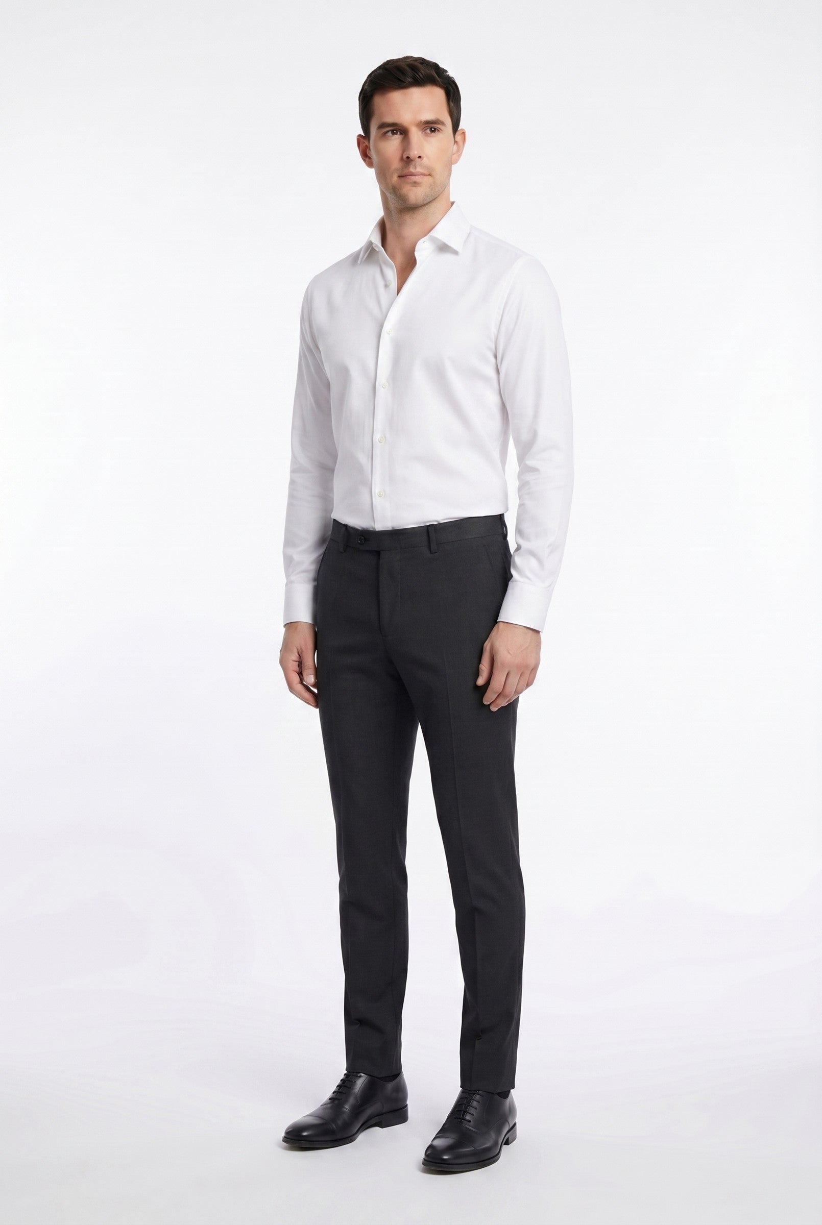Men's Slim Pinpoint Dress Shirt | Blackstone London