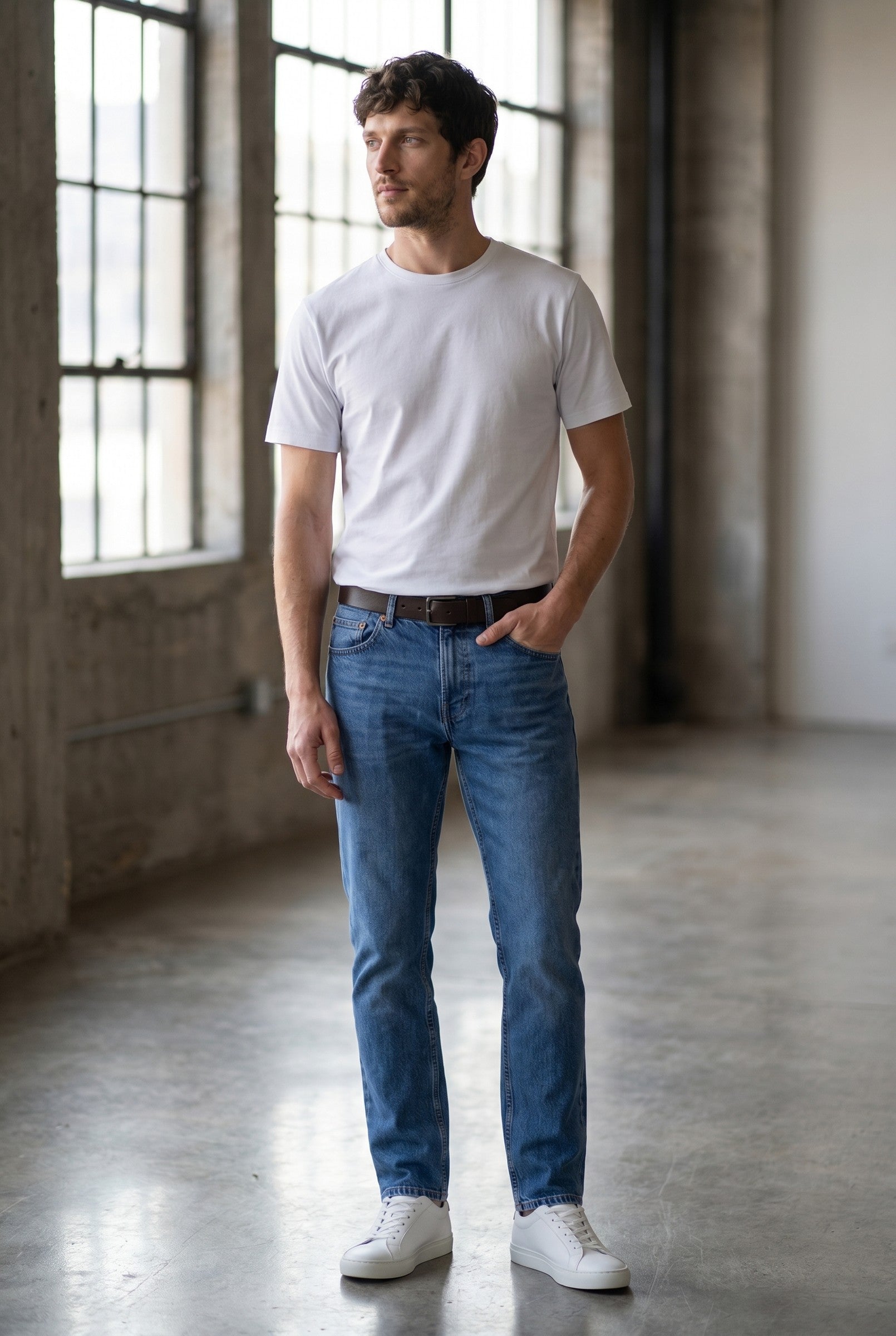 Men's Midweight Cotton Crew Neck T-Shirt | Blackstone London