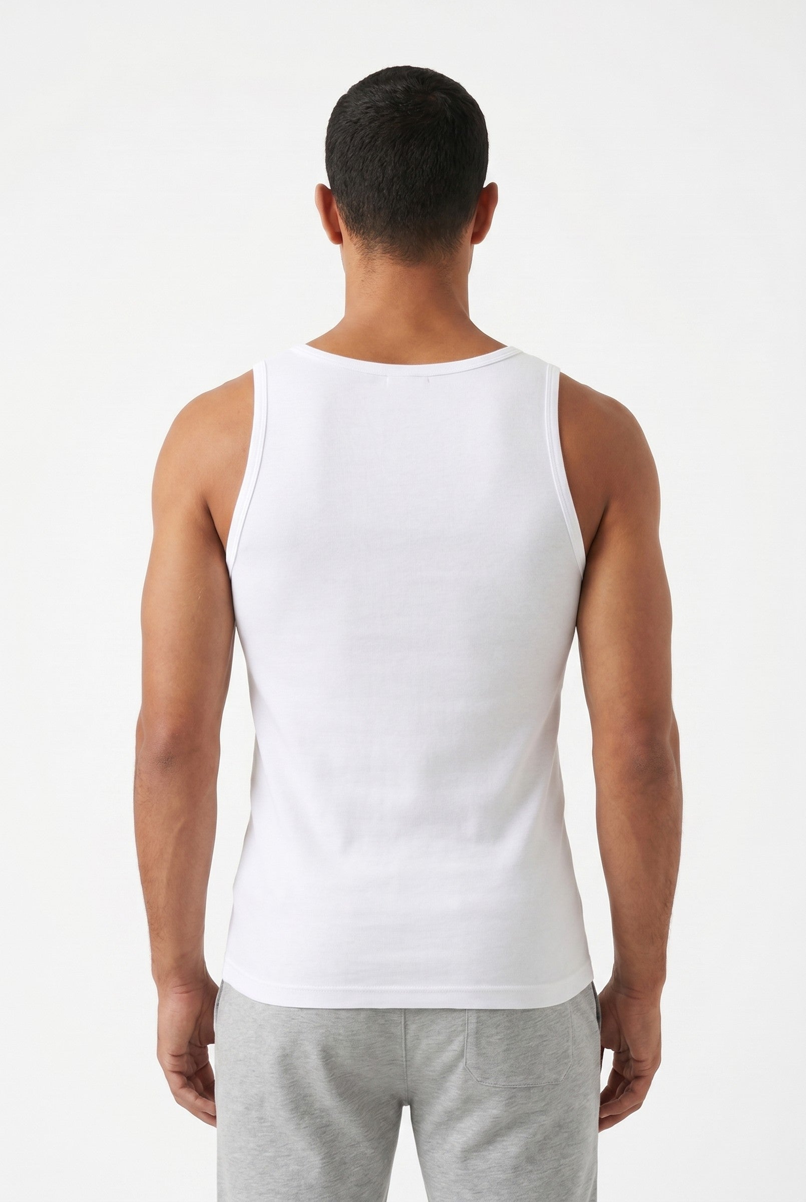 Men's Ribbed Cotton Tank Top | Blackstone London