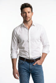 Men's Poplin Longsleeve Shirt | Blackstone London