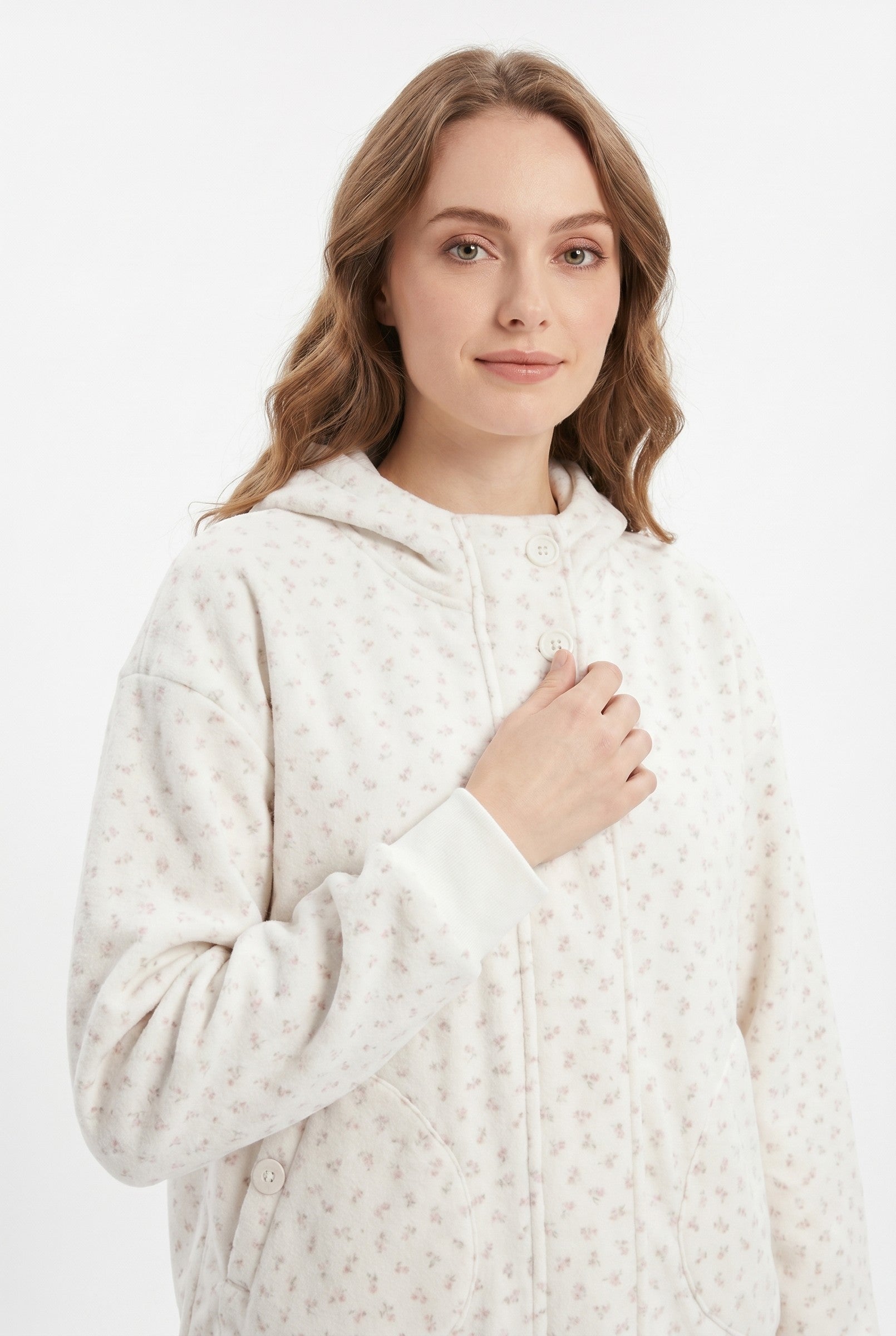 Women's Oversized Floral Hooded Sweatshirt | Blackstone London