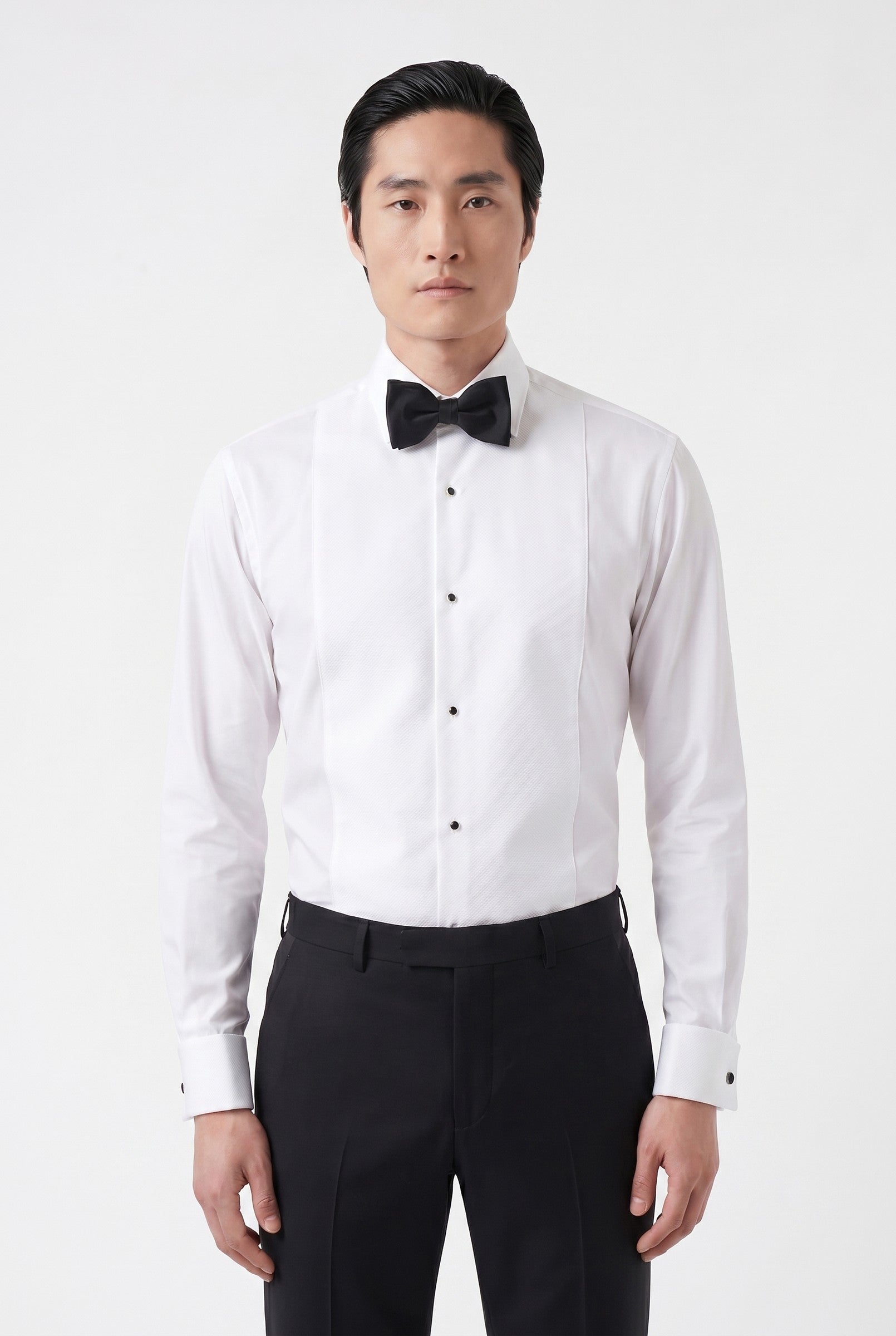 Men's White Marcella Tuxedo Shirt | Blackstone London