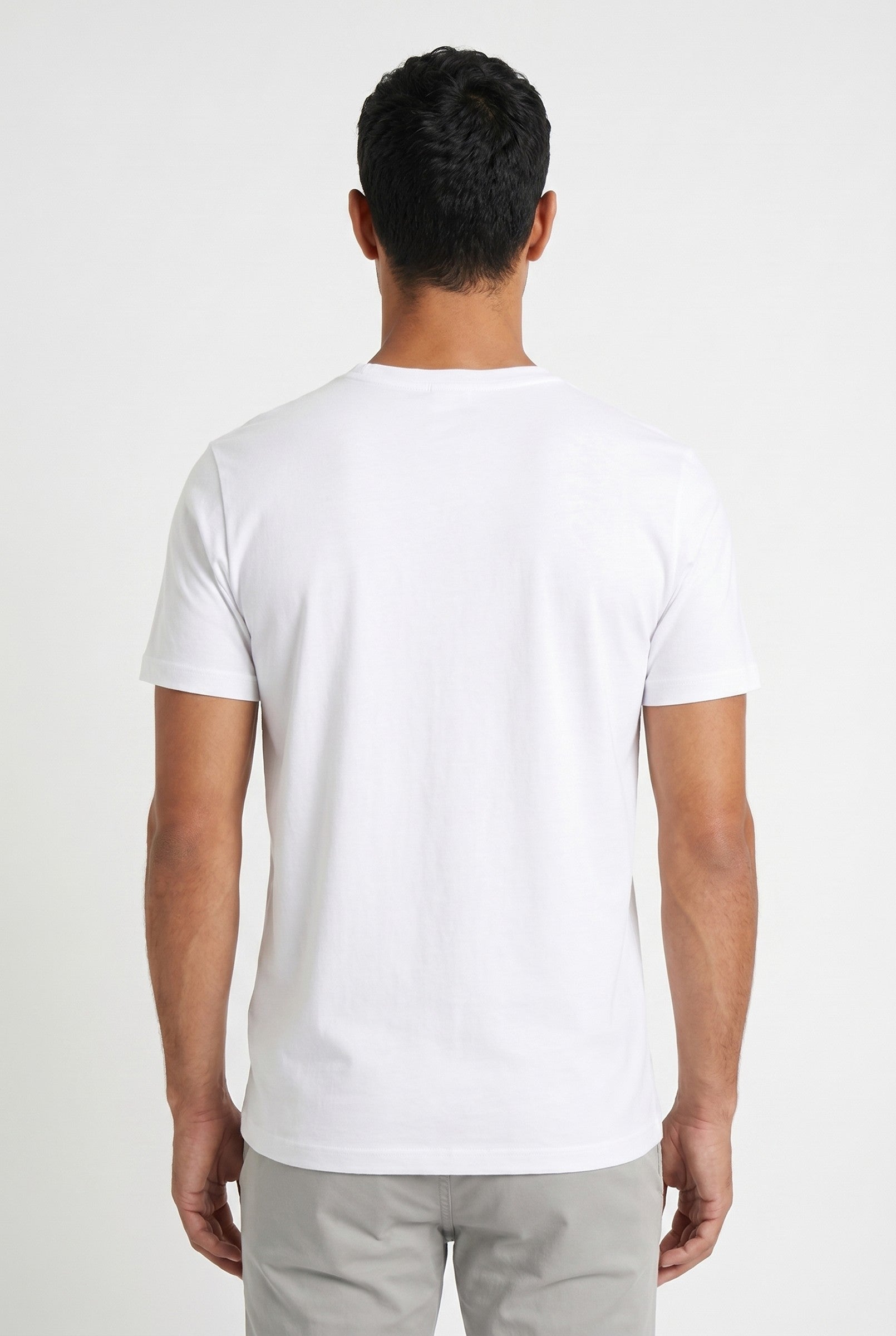 Men's Eyelet Crew Neck T-Shirt | Blackstone London