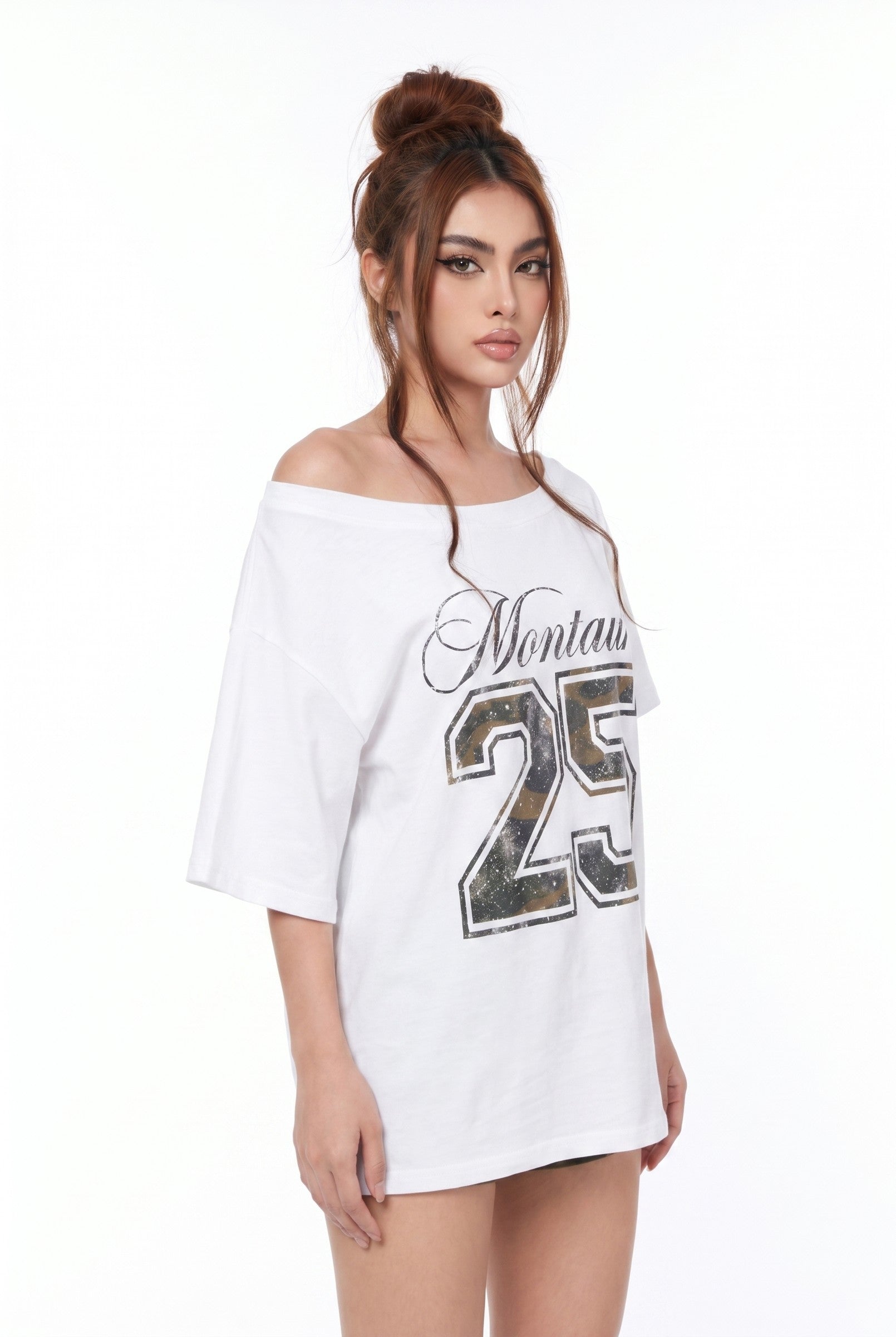 Women's Oversized Graphic Print T-Shirt | Blackstone London