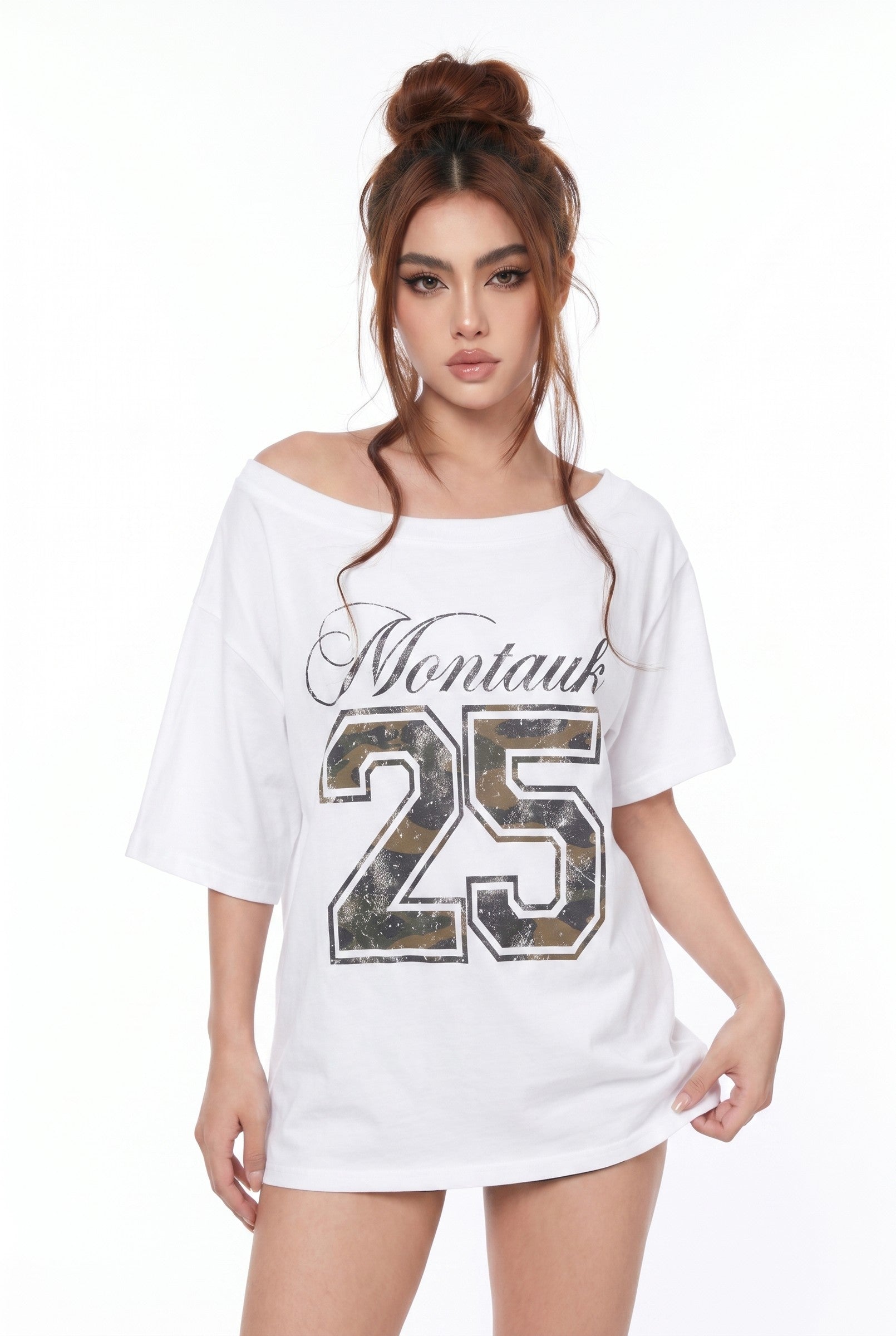 Women's Oversized Graphic Print T-Shirt | Blackstone London