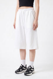 Women's Pleated Baggy Sweat Shorts | Blackstone London