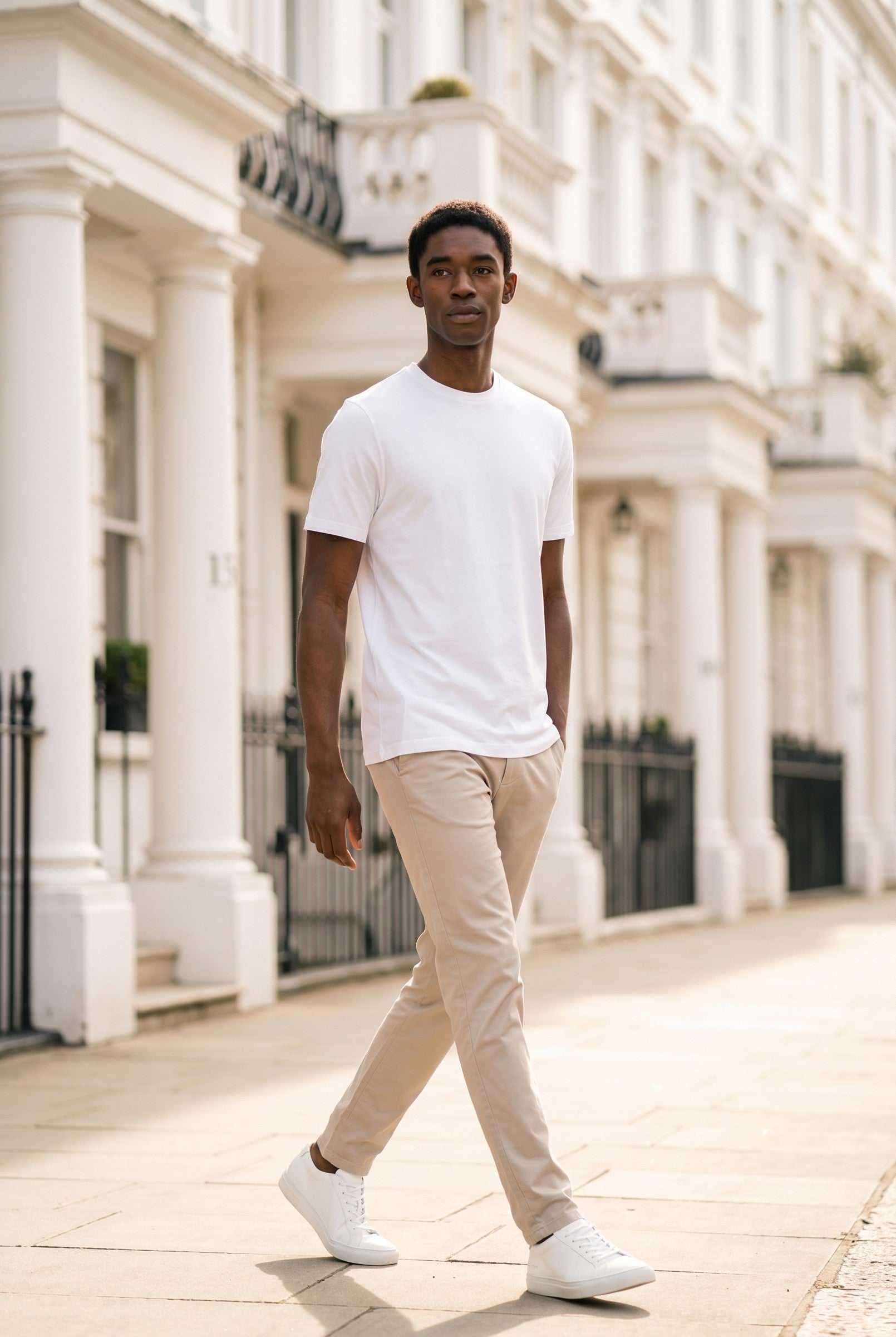 Men's Essential Slim Fit Cotton Stretch T-Shirt | Blackstone London