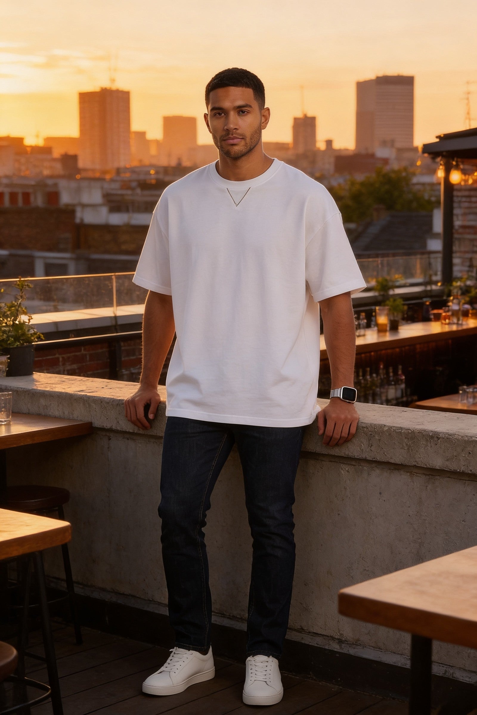 Men's Crew Neck Cotton T-Shirt | Blackstone London