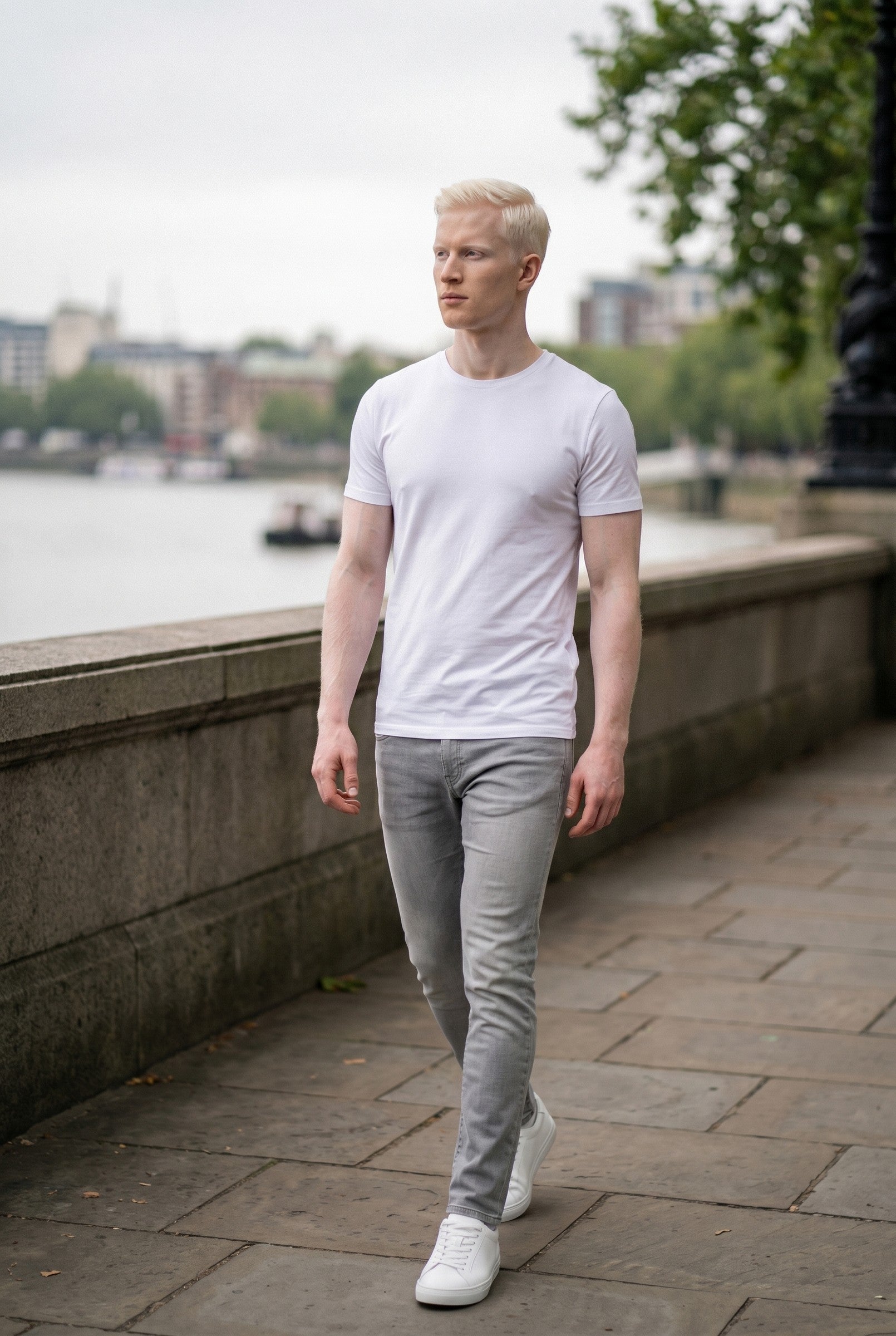 Men's Crew Neck Cotton Tee | Blackstone London