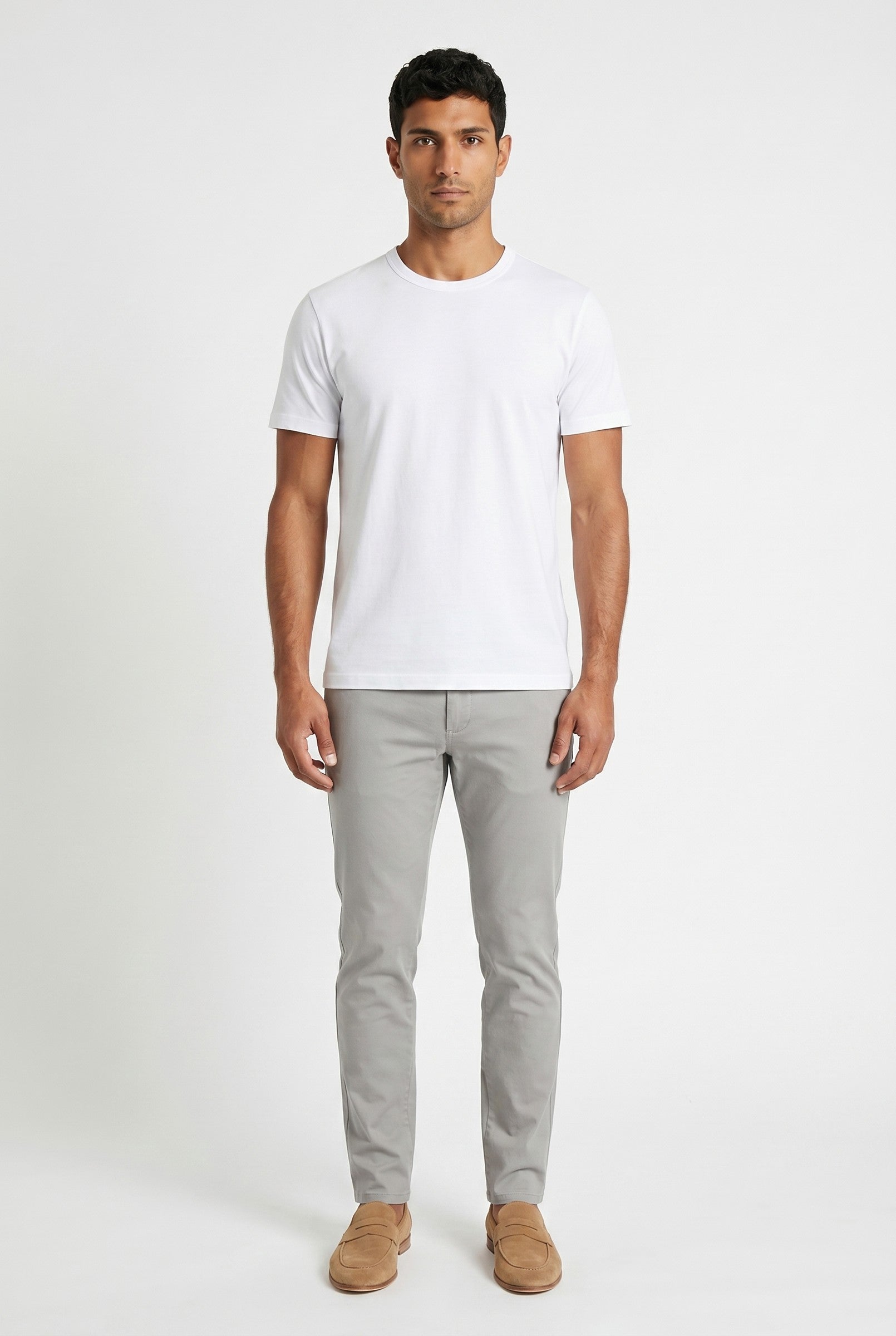 Men's Eyelet Crew Neck T-Shirt | Blackstone London