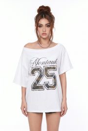 Women's Oversized Graphic Print T-Shirt | Blackstone London