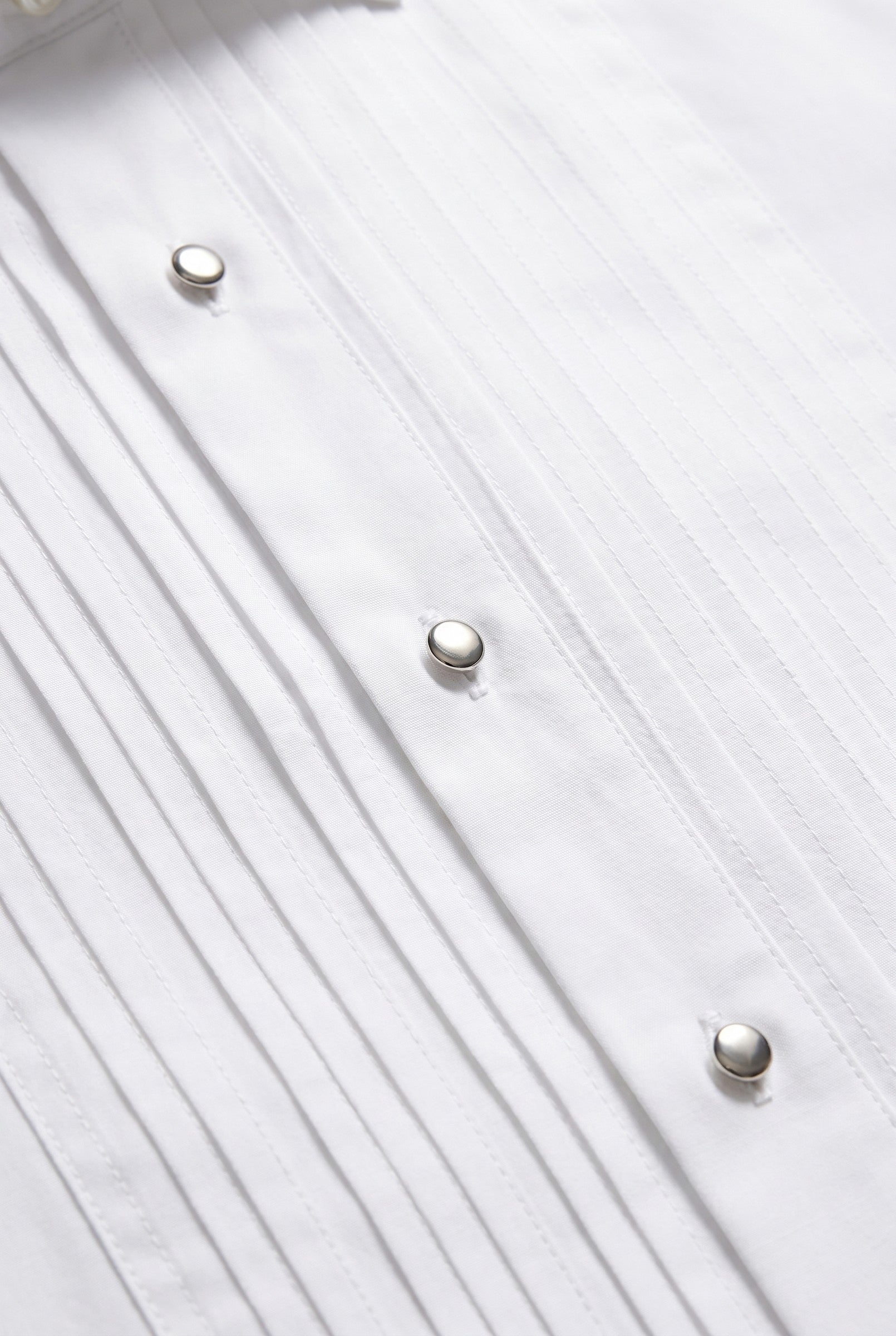 Men's White Wing Collar Tuxedo Shirt | Blackstone London