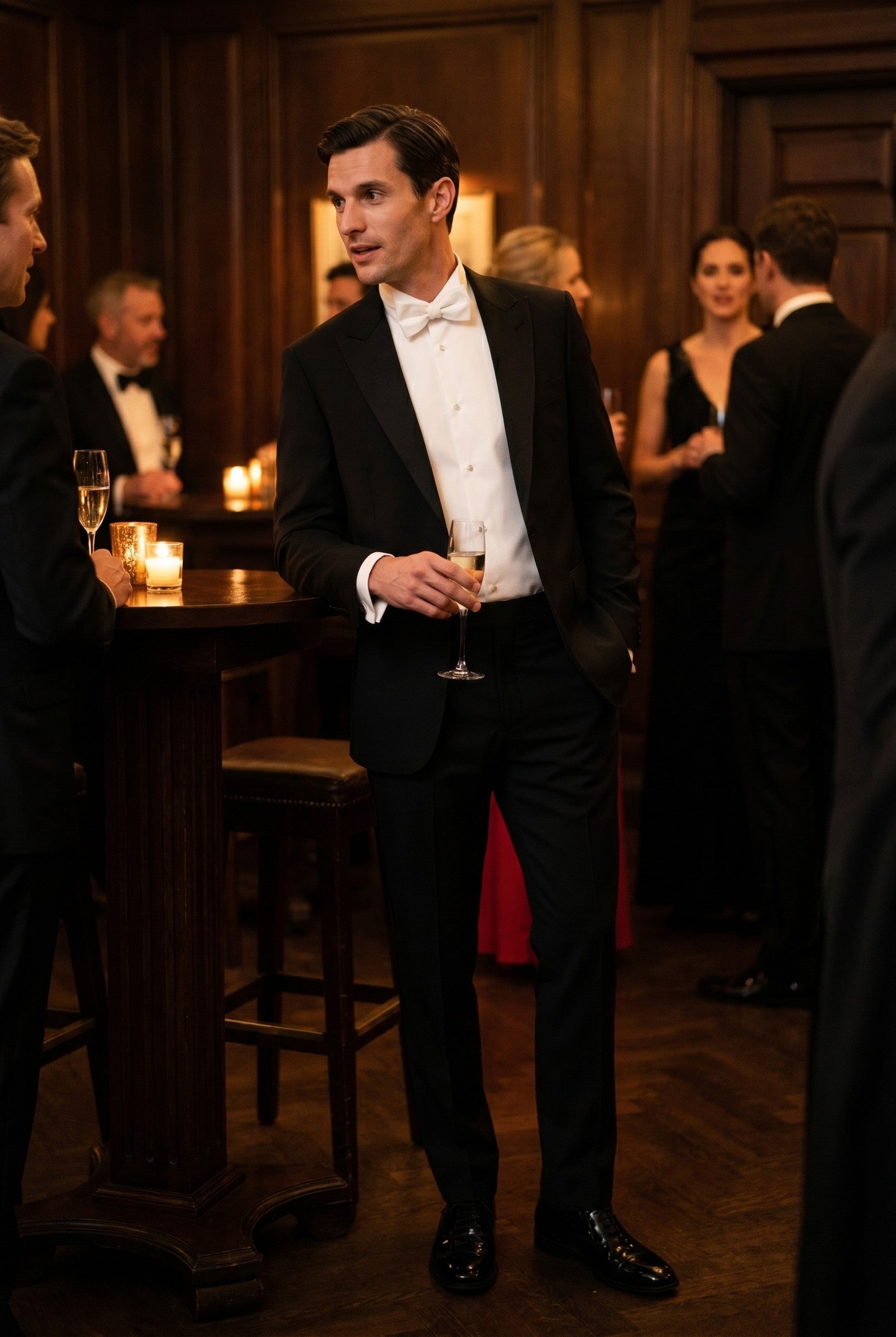 Men's White Wing Collar Tuxedo Shirt | Blackstone London