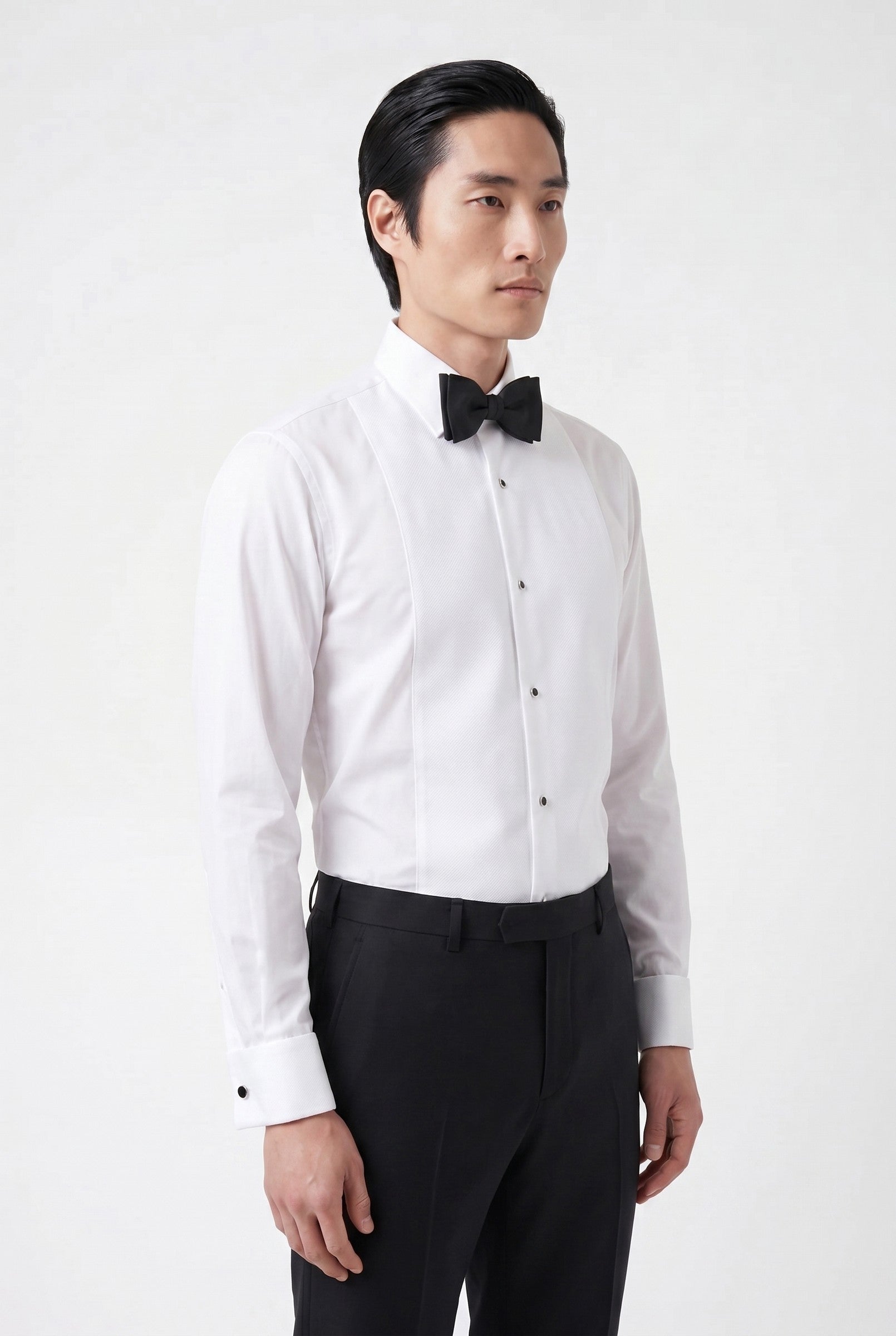Men's White Marcella Tuxedo Shirt | Blackstone London