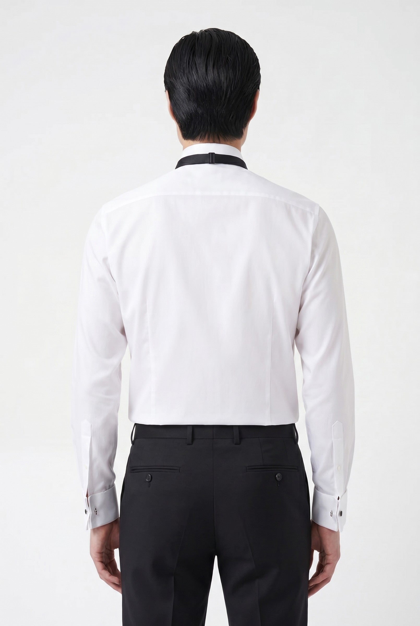 Men's White Marcella Tuxedo Shirt | Blackstone London