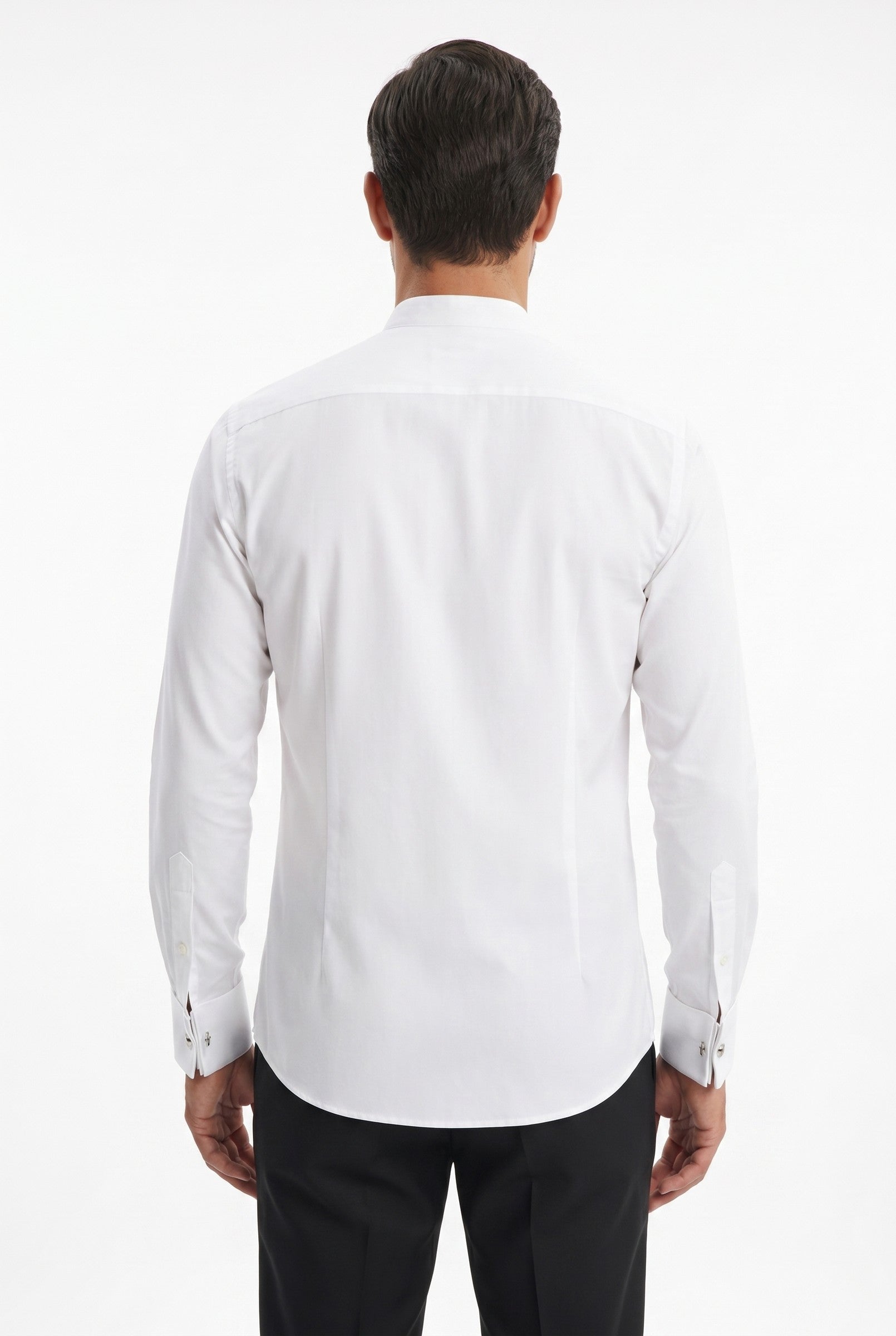 Men's White Studded Marcella Dress Shirt | Blackstone London