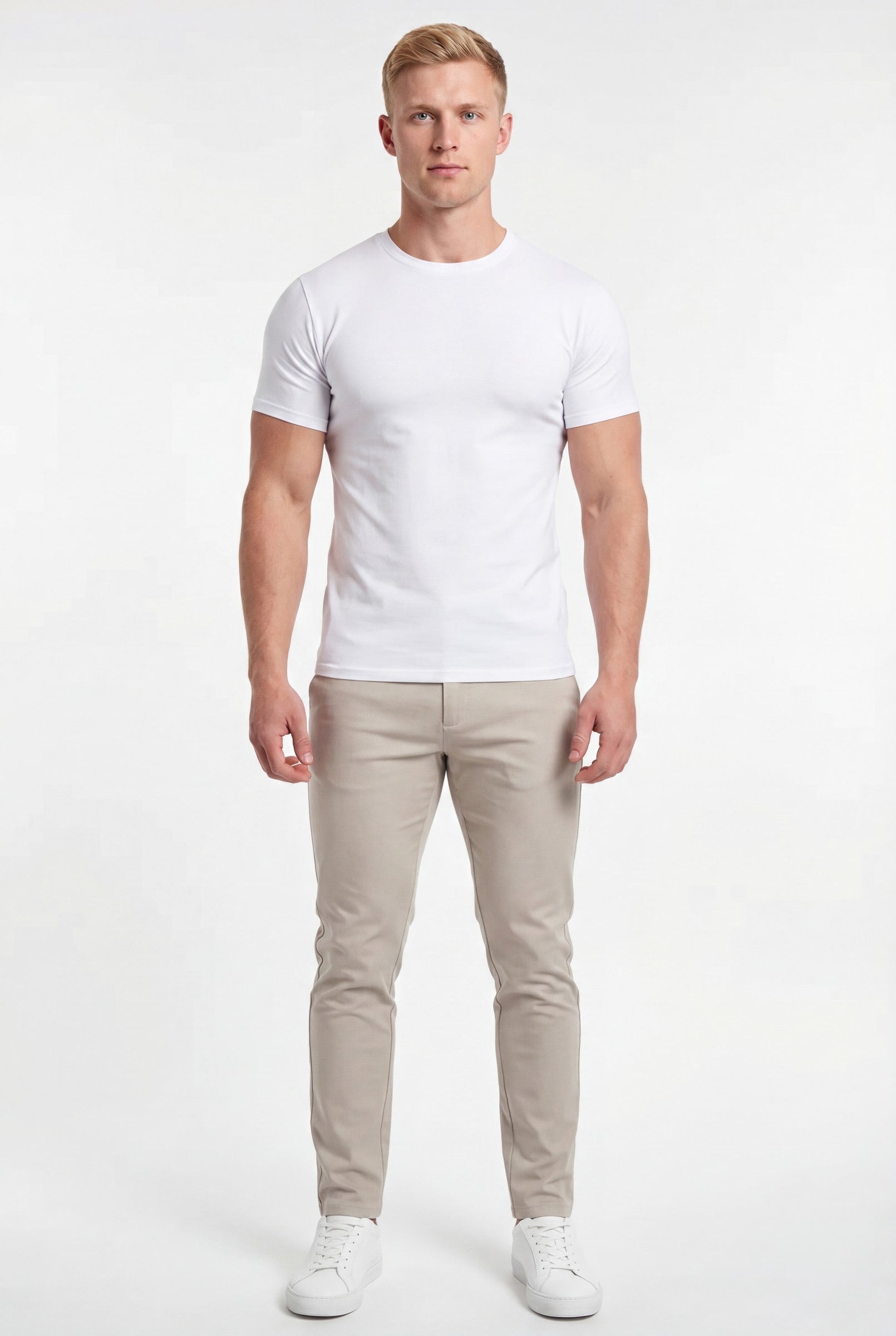 Men's Muscle Fit Crewneck T-Shirt | Blackstone London