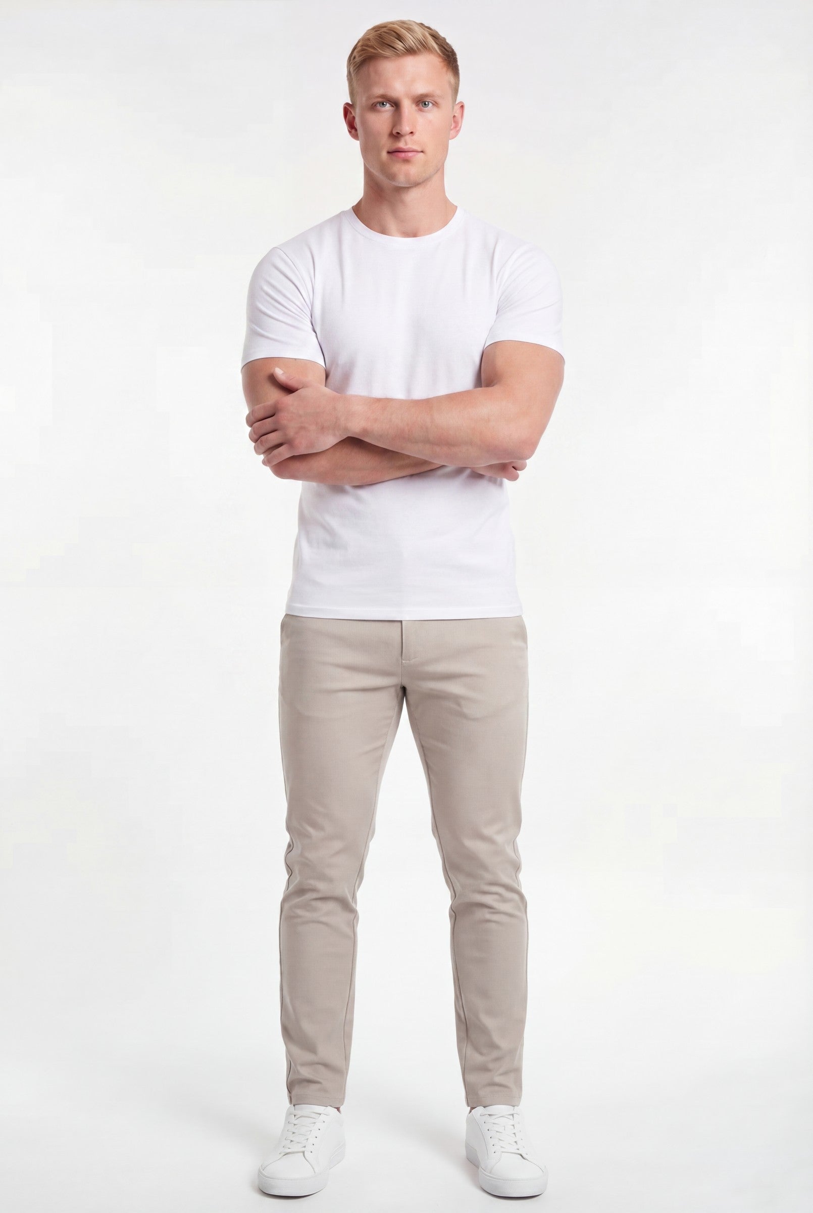 Men's Muscle Fit Crewneck T-Shirt | Blackstone London