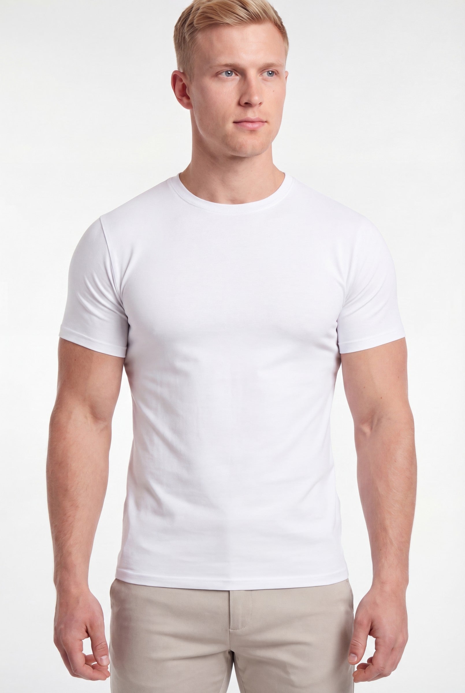 Men's Muscle Fit Crewneck T-Shirt | Blackstone London