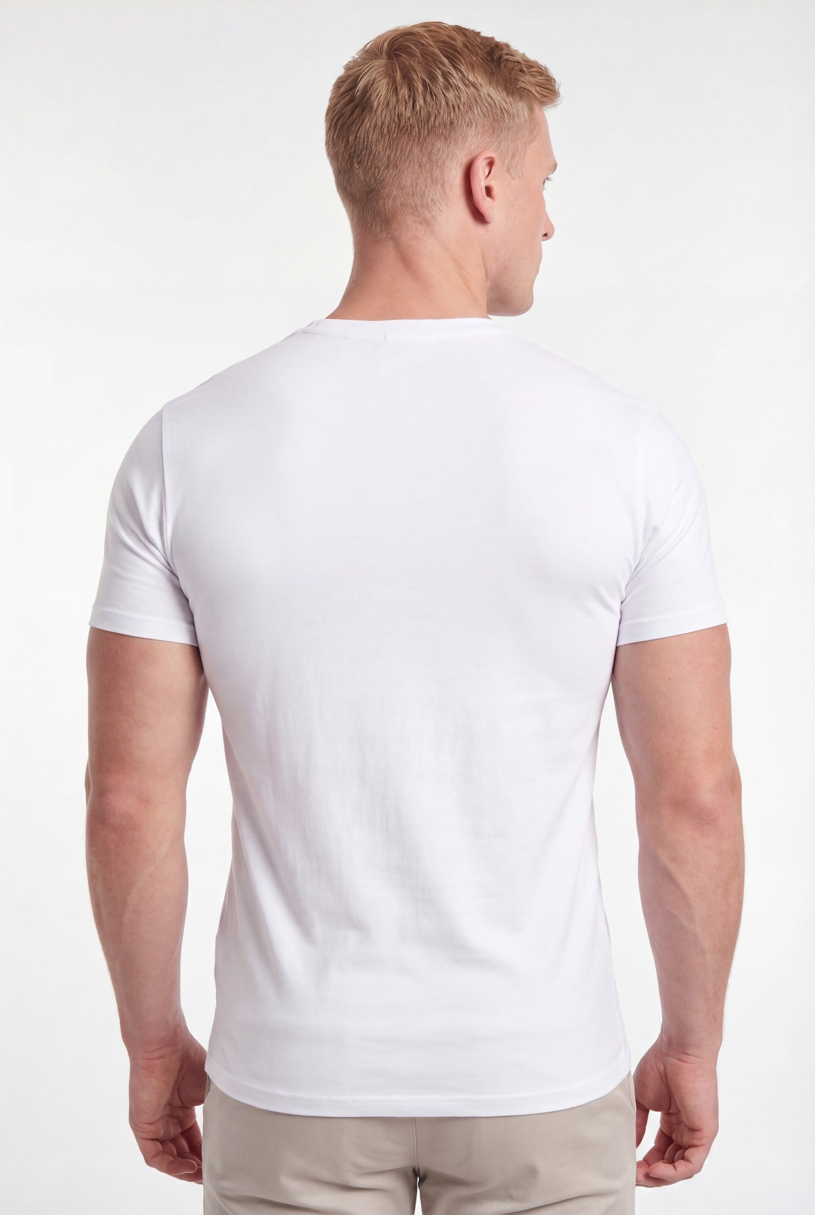 Men's Muscle Fit Crewneck T-Shirt | Blackstone London
