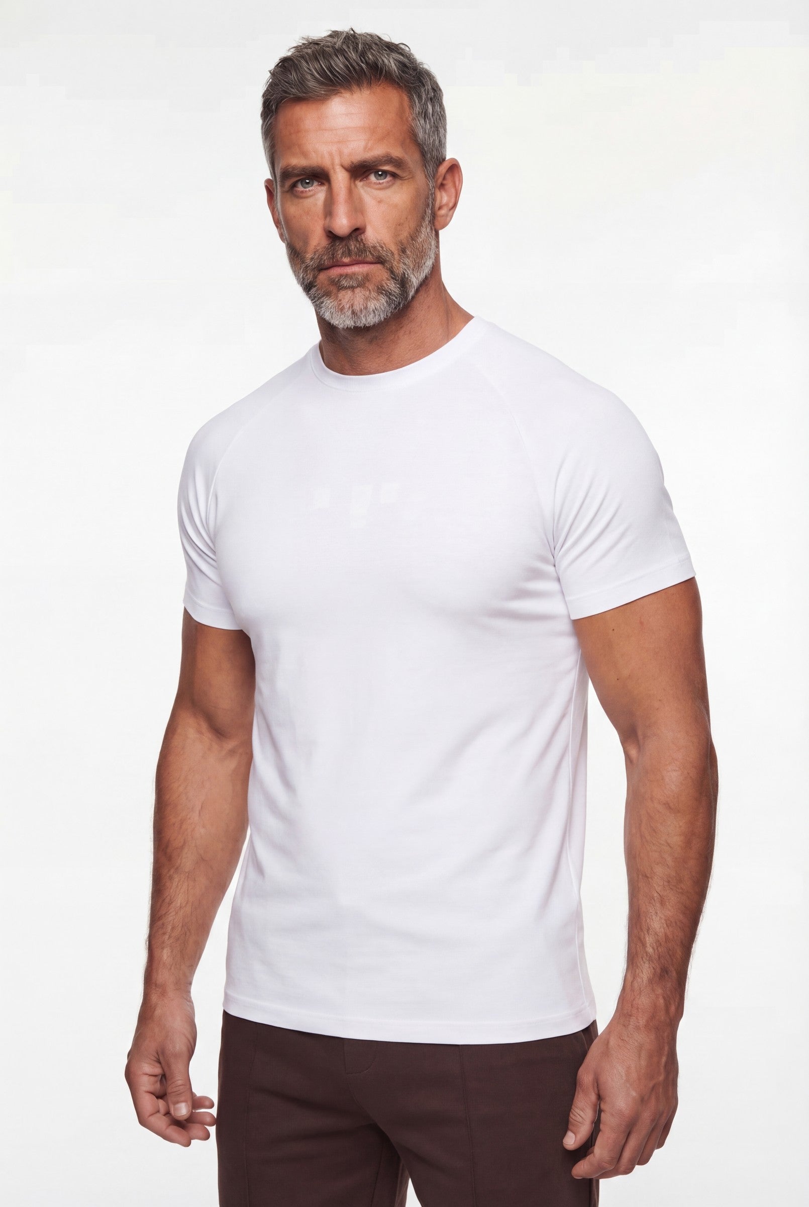 Men's Mercerised Cotton Crewneck T-Shirt | Blackstone London