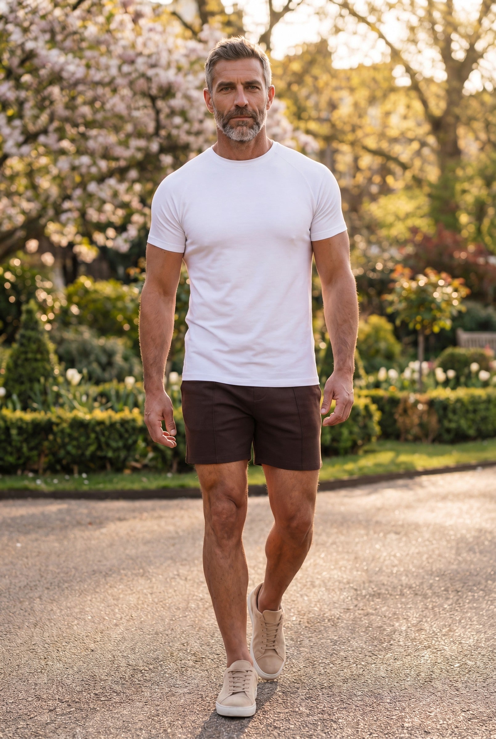 Men's Mercerised Cotton Crewneck T-Shirt | Blackstone London