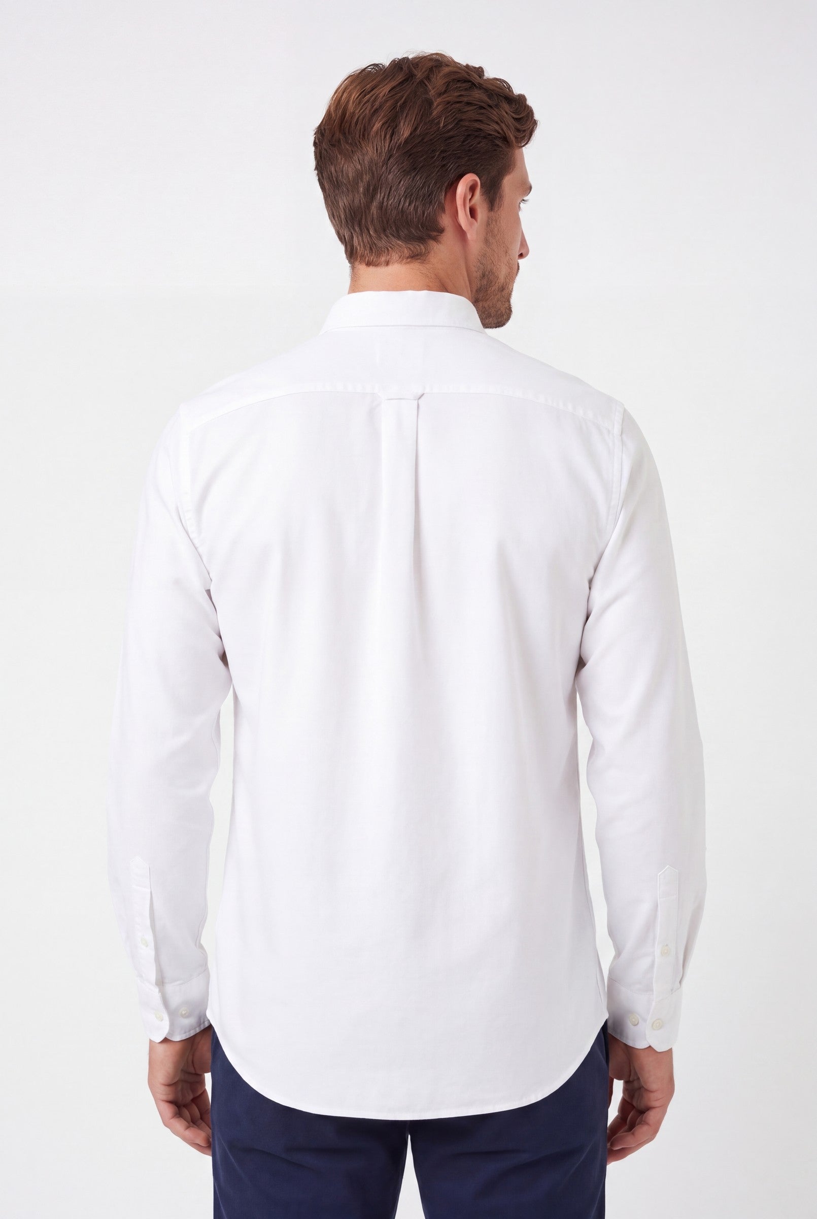 Men's Cotton Twill Long Sleeve Button Down Shirt | Blackstone London