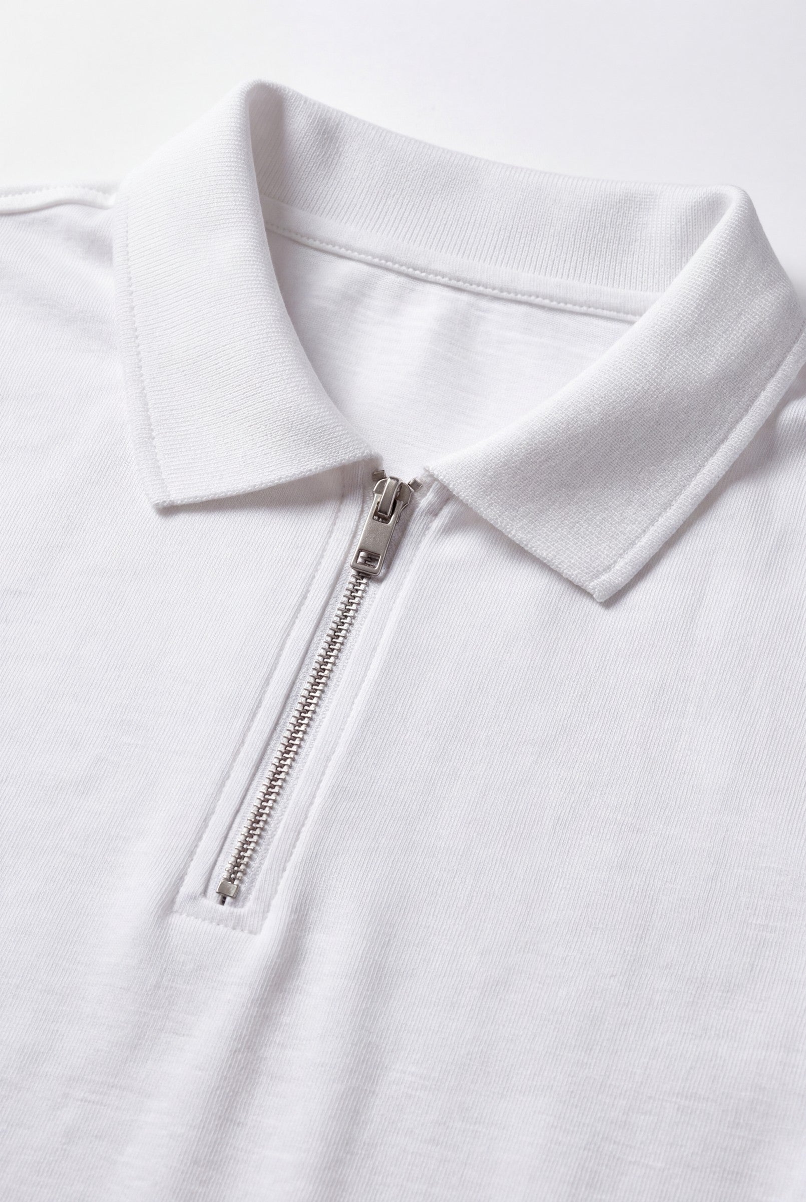 Men's Quinta Textured Zip Polo Shirt | Blackstone London