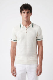 Men's Riviera Knit Rib Polo | Blackstone London