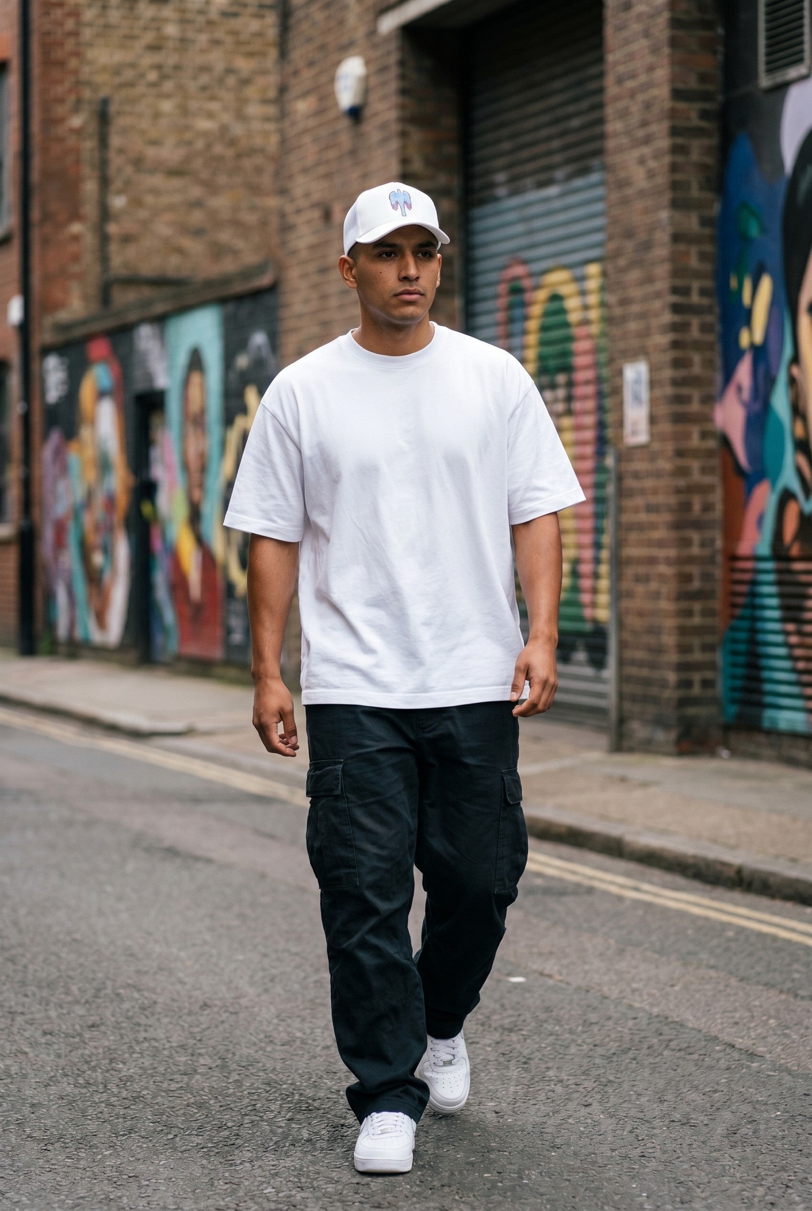 Men's Robot Angel Trucker Cap | Blackstone London
