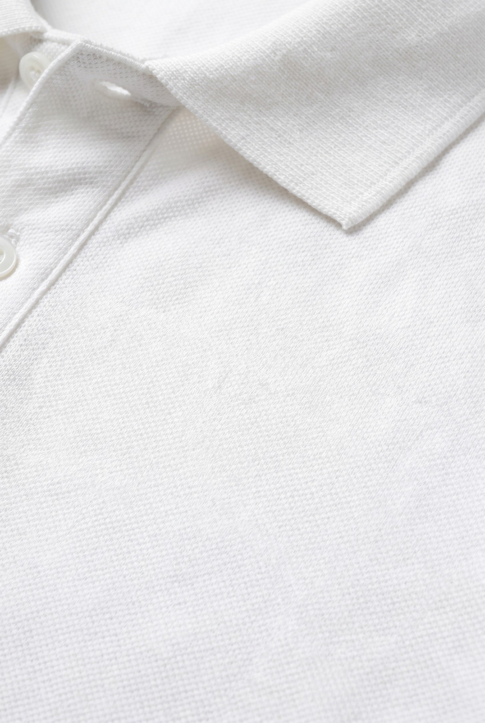 Men's White Pique Polo Shirt | Blackstone London