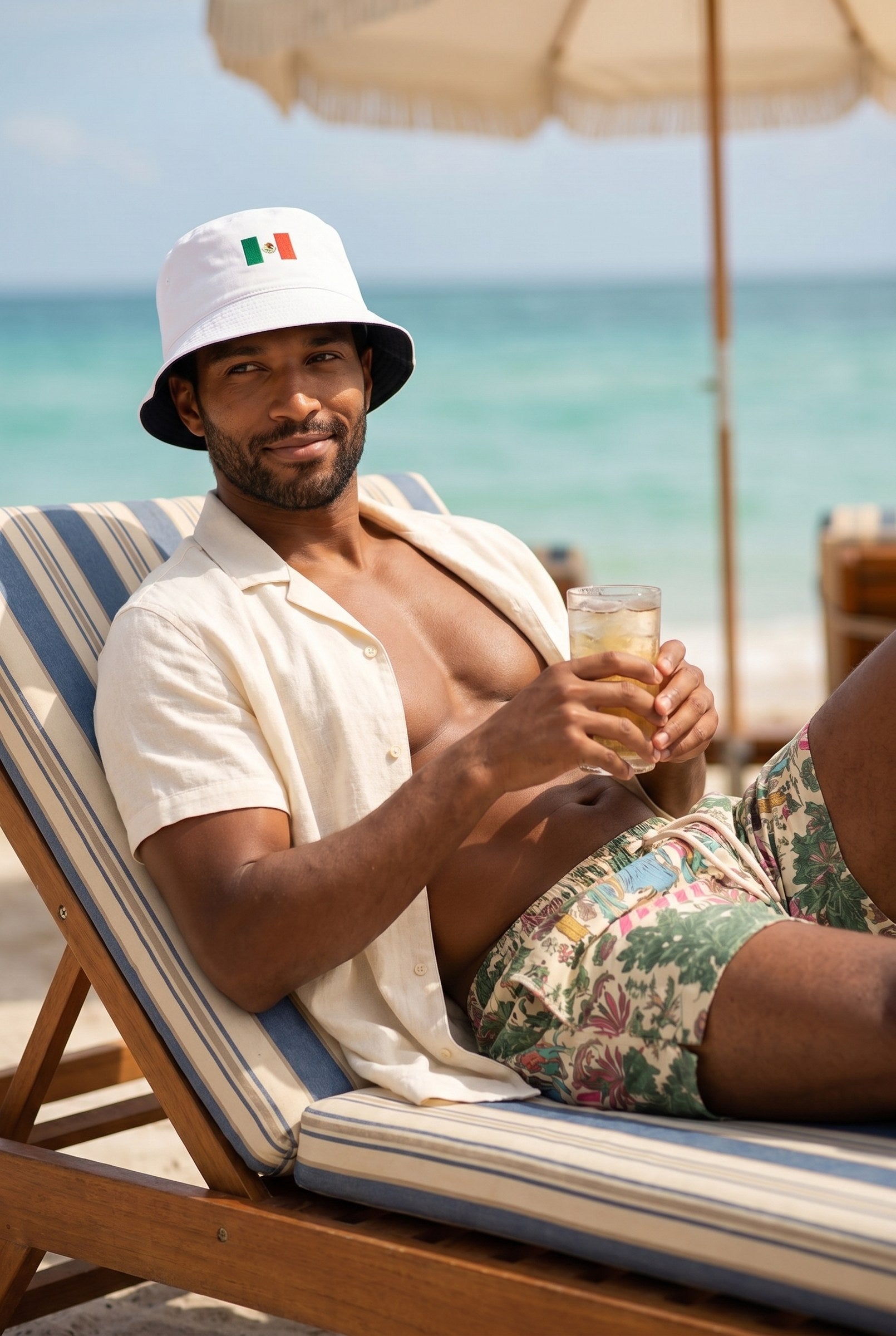 Men's Mexico Flag Bucket Hat | Blackstone London