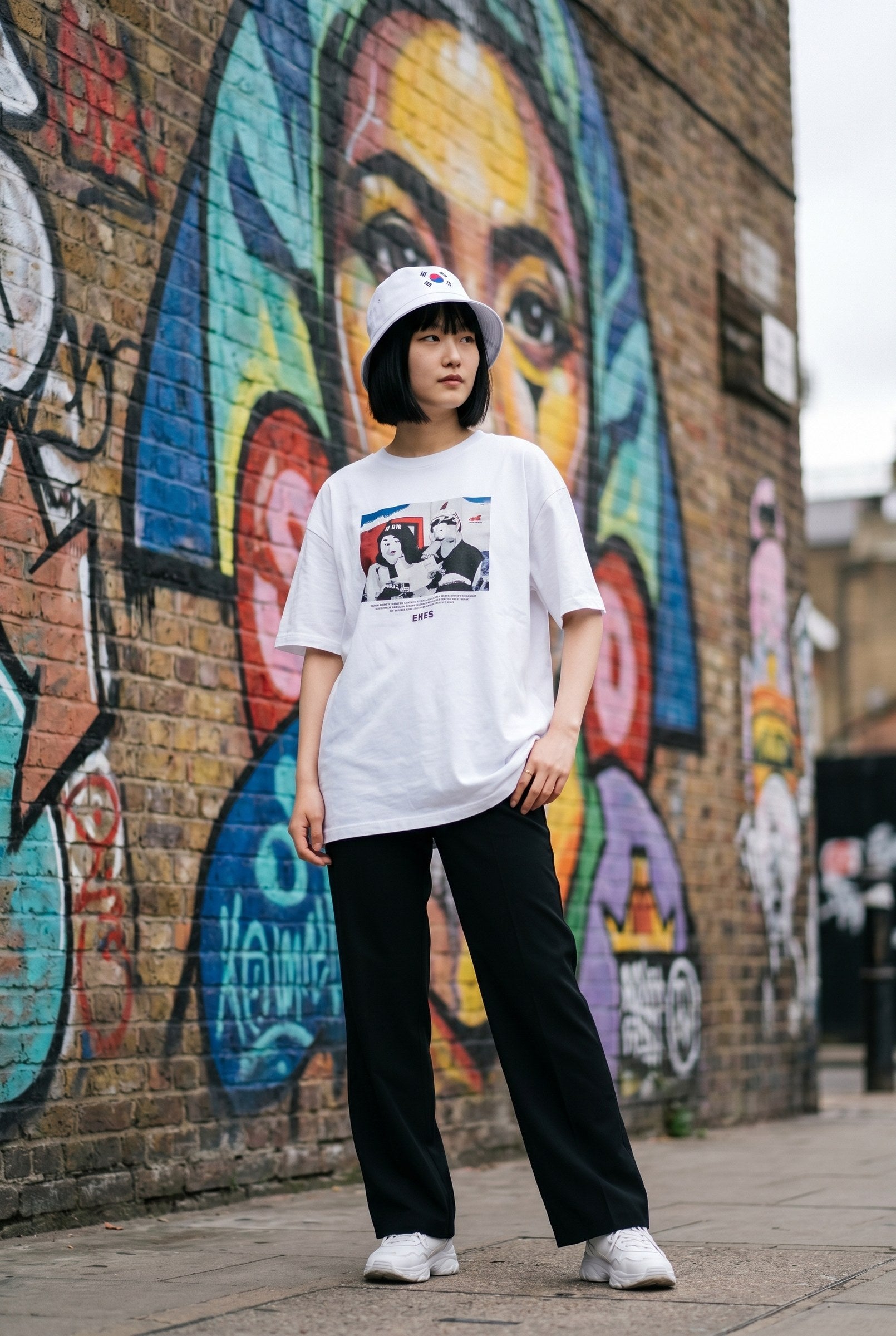Women's Korea Flag Bucket Hat | Blackstone London