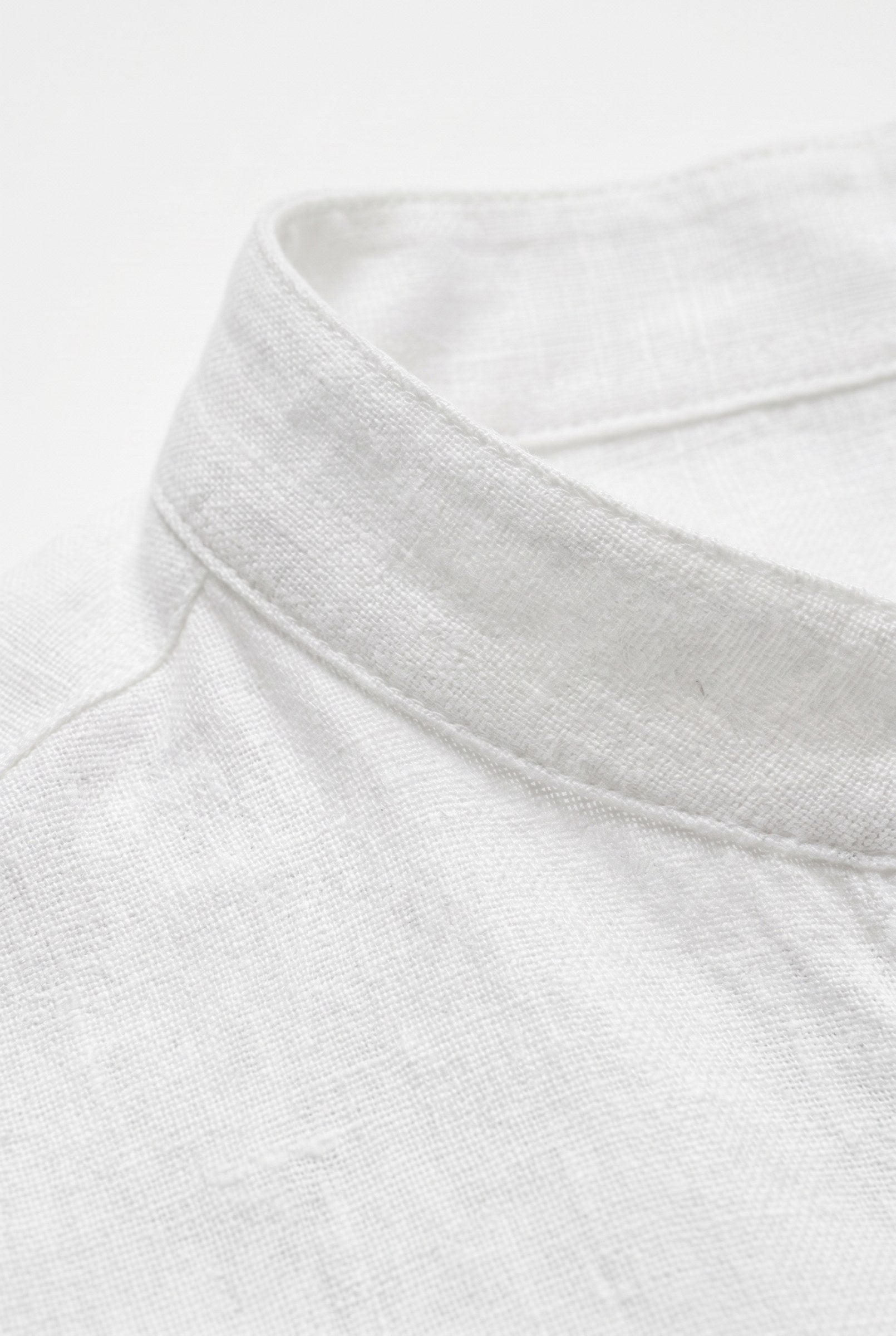 Men's Linen Mandarin Collar Shirt | Blackstone London