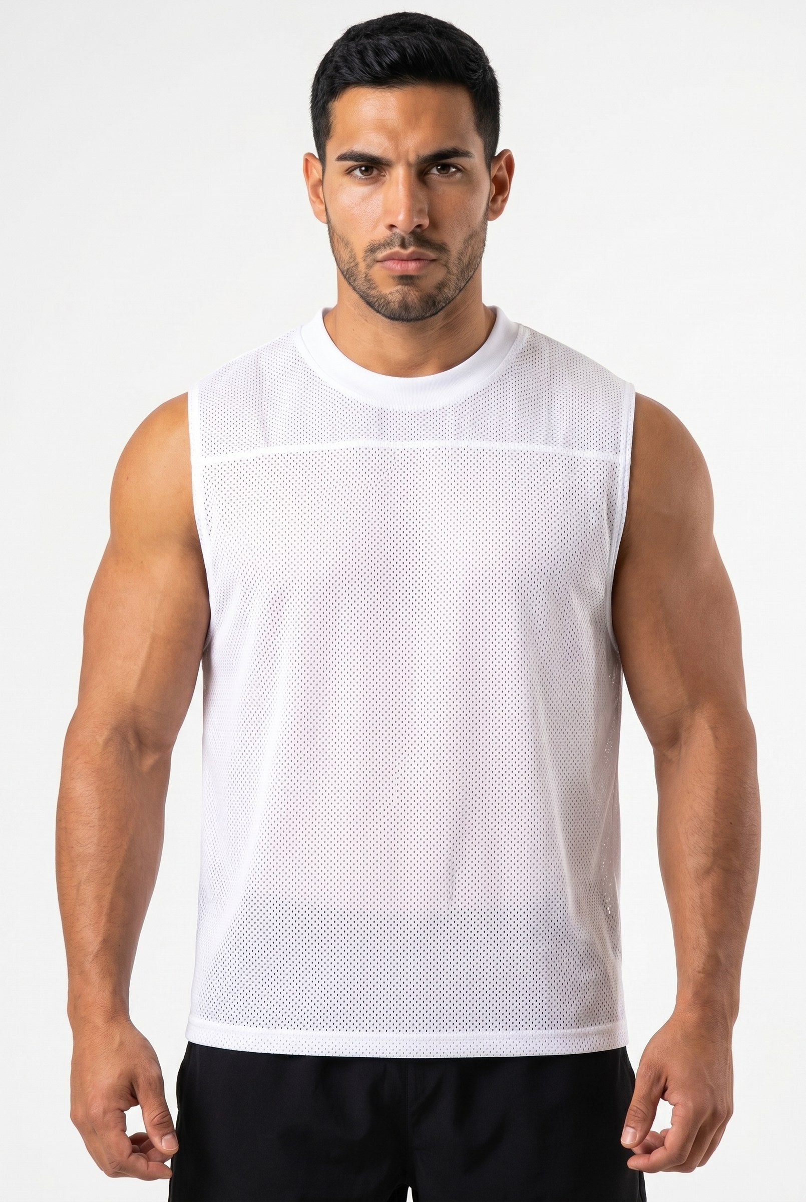 Men's Mesh Flex Muscle Tank Top | Blackstone London