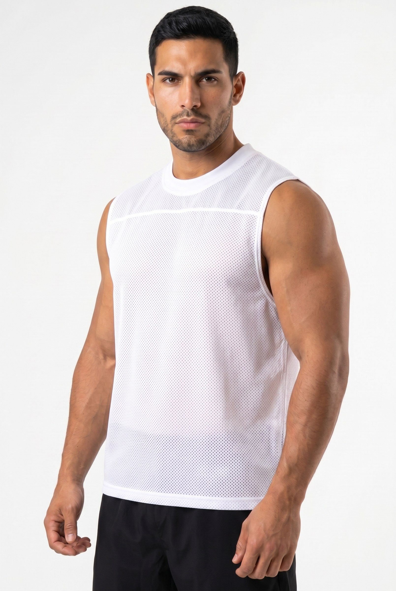 Men's Mesh Flex Muscle Tank Top | Blackstone London