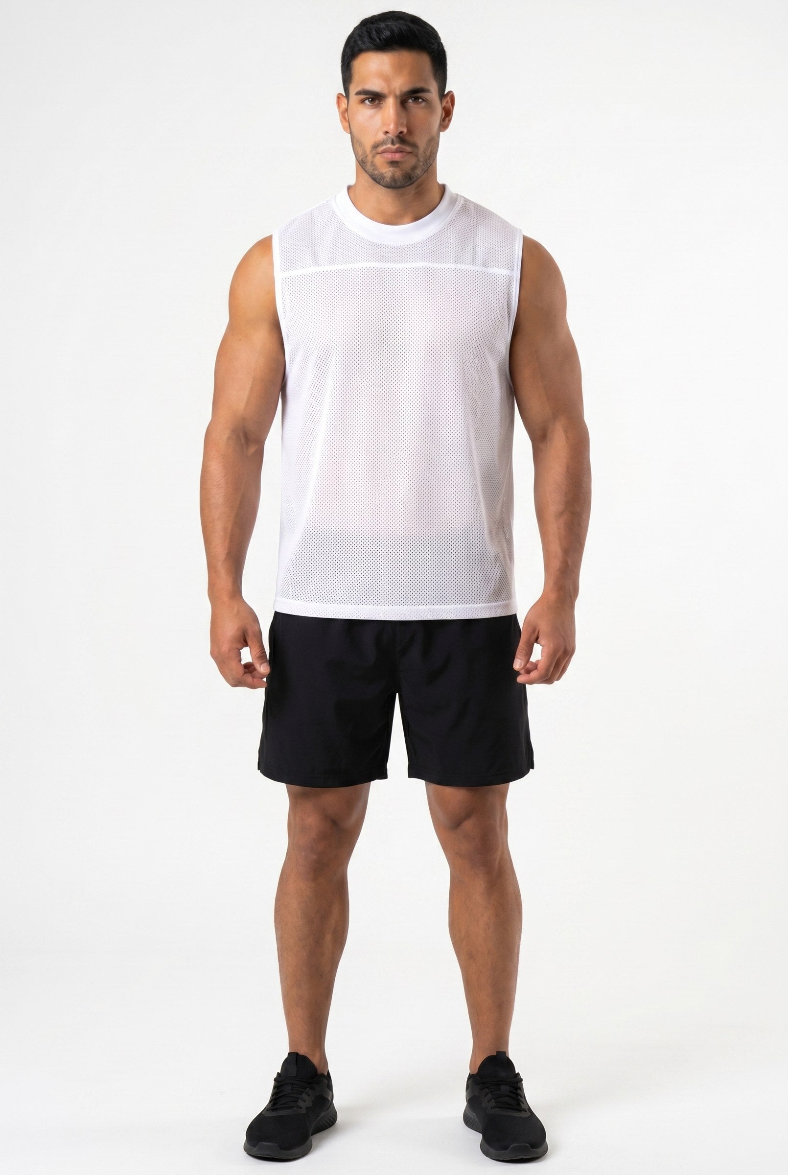 Men's Mesh Flex Muscle Tank Top | Blackstone London