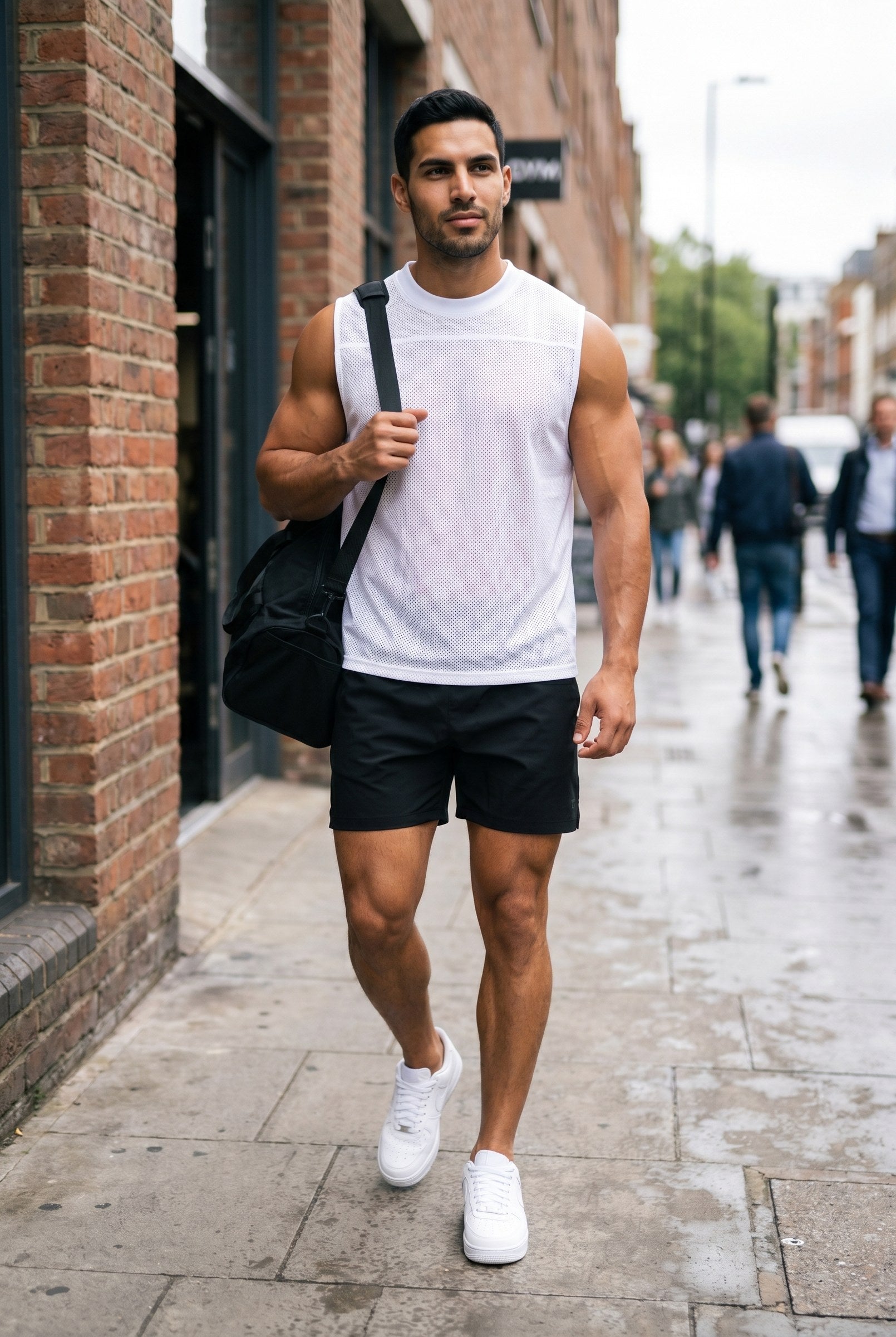 Men's Mesh Flex Muscle Tank Top | Blackstone London