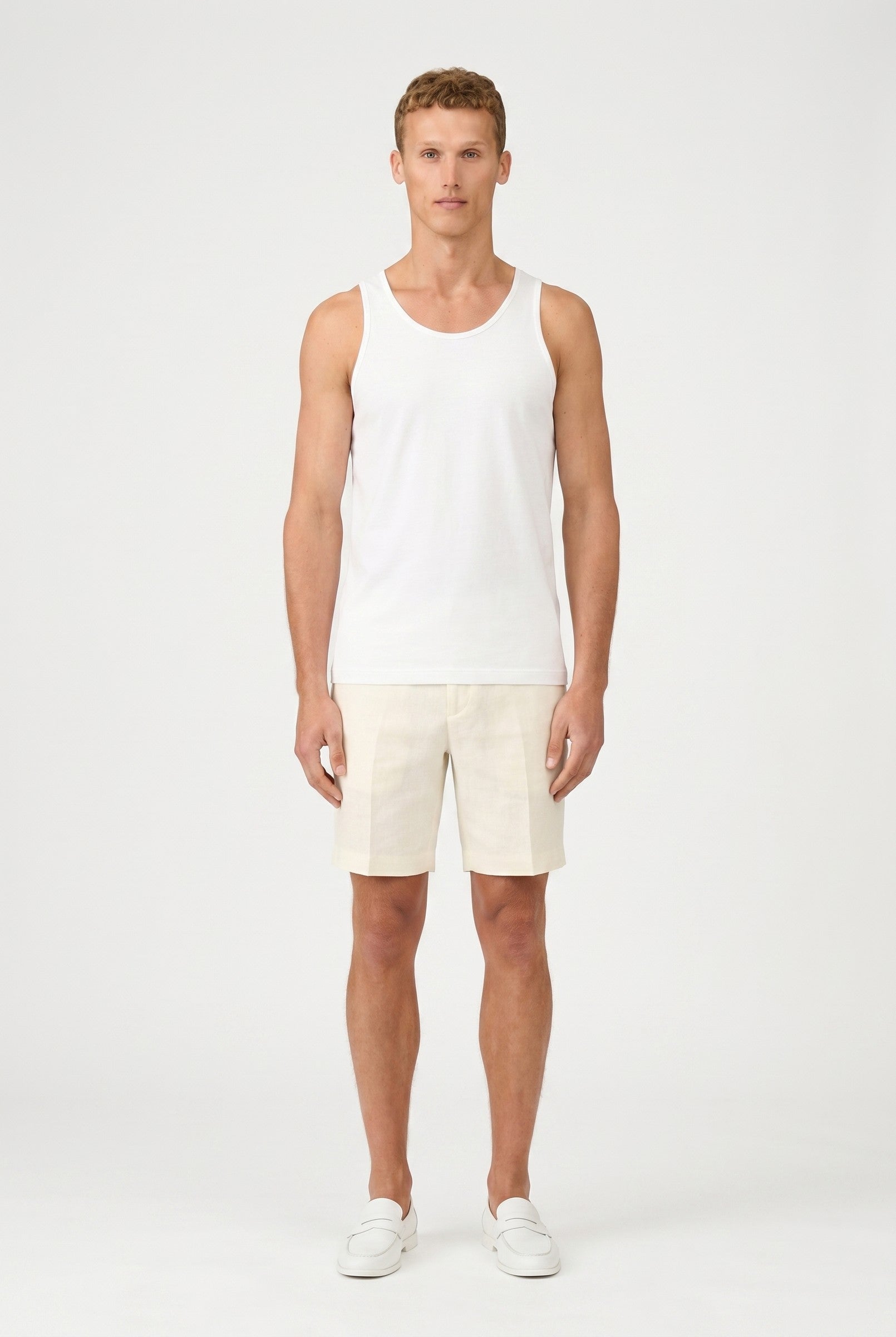Men's Scoop Neck Cotton Vest | Blackstone London