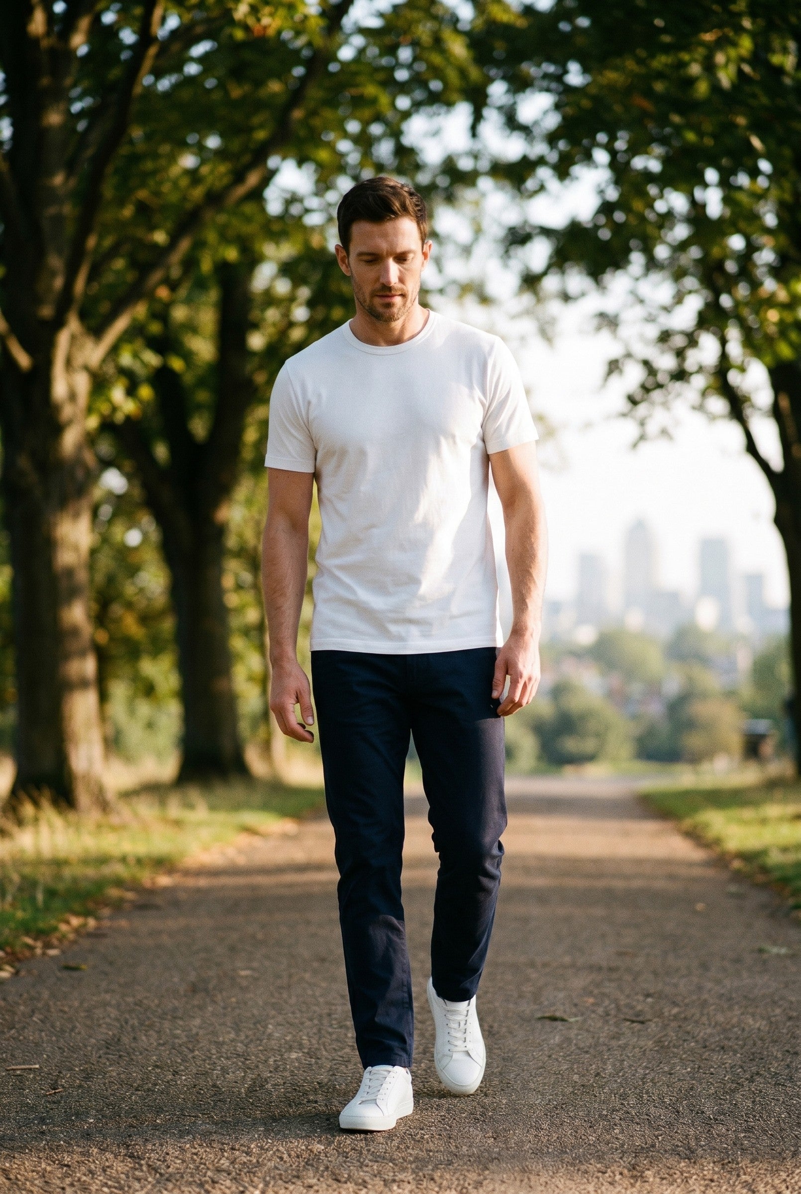 Men's Lightweight Layering Crew T-Shirt | Blackstone London
