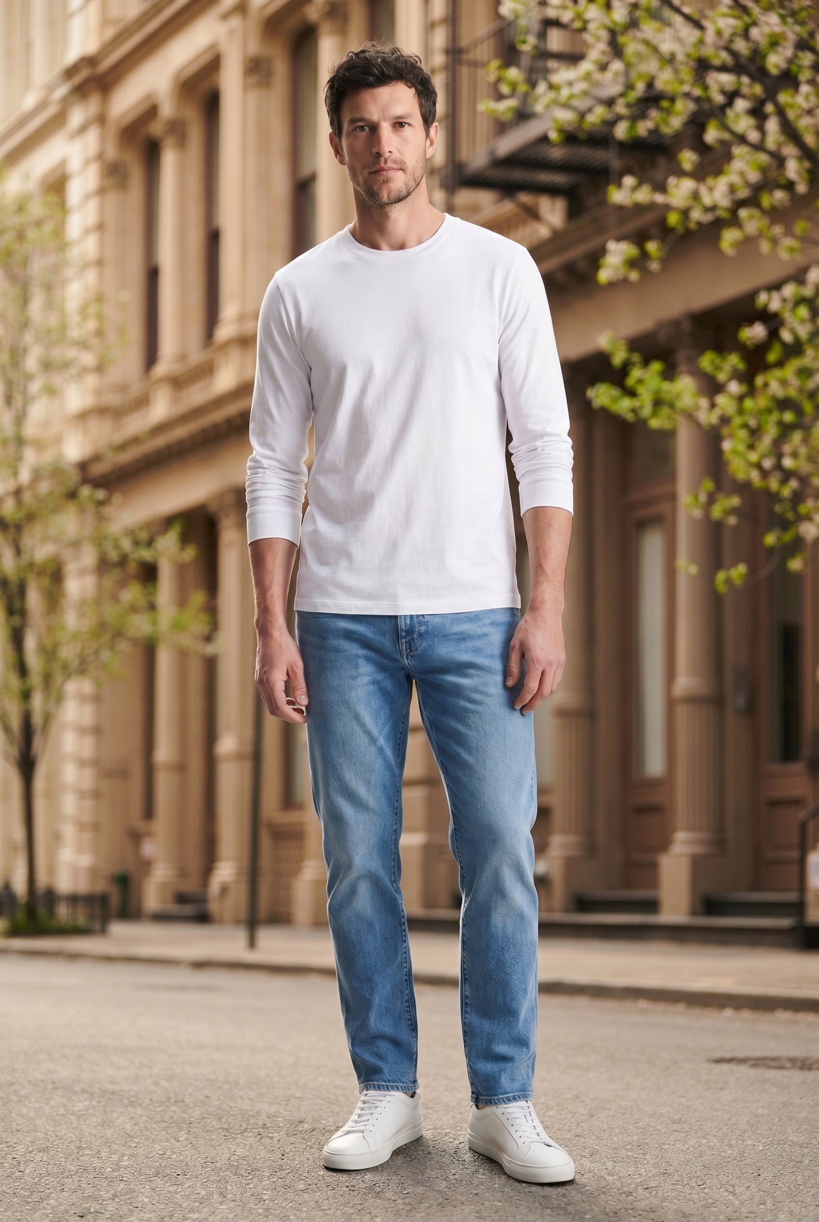 Men's Long-Sleeve Modal T-Shirt | Blackstone London